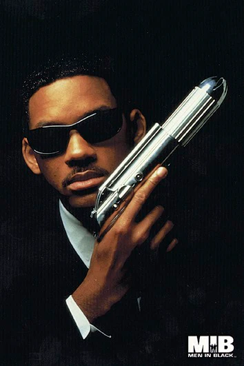 Postkarte Men in Black