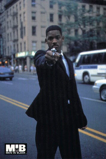 Postkarte Men in Black