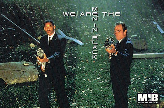 Postkarte Men in Black