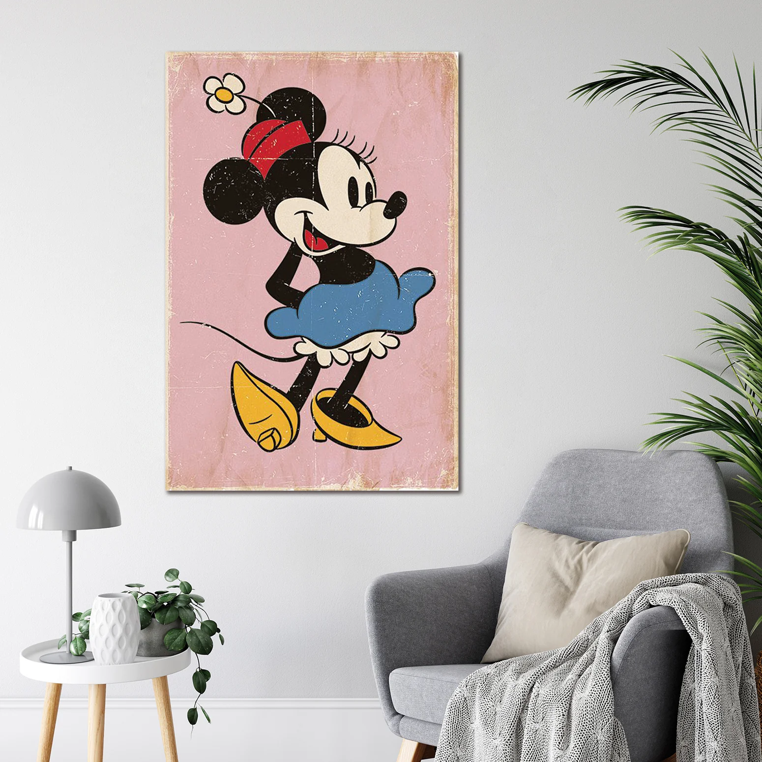 Minnie Mouse Poster Retro Pink - Image 3