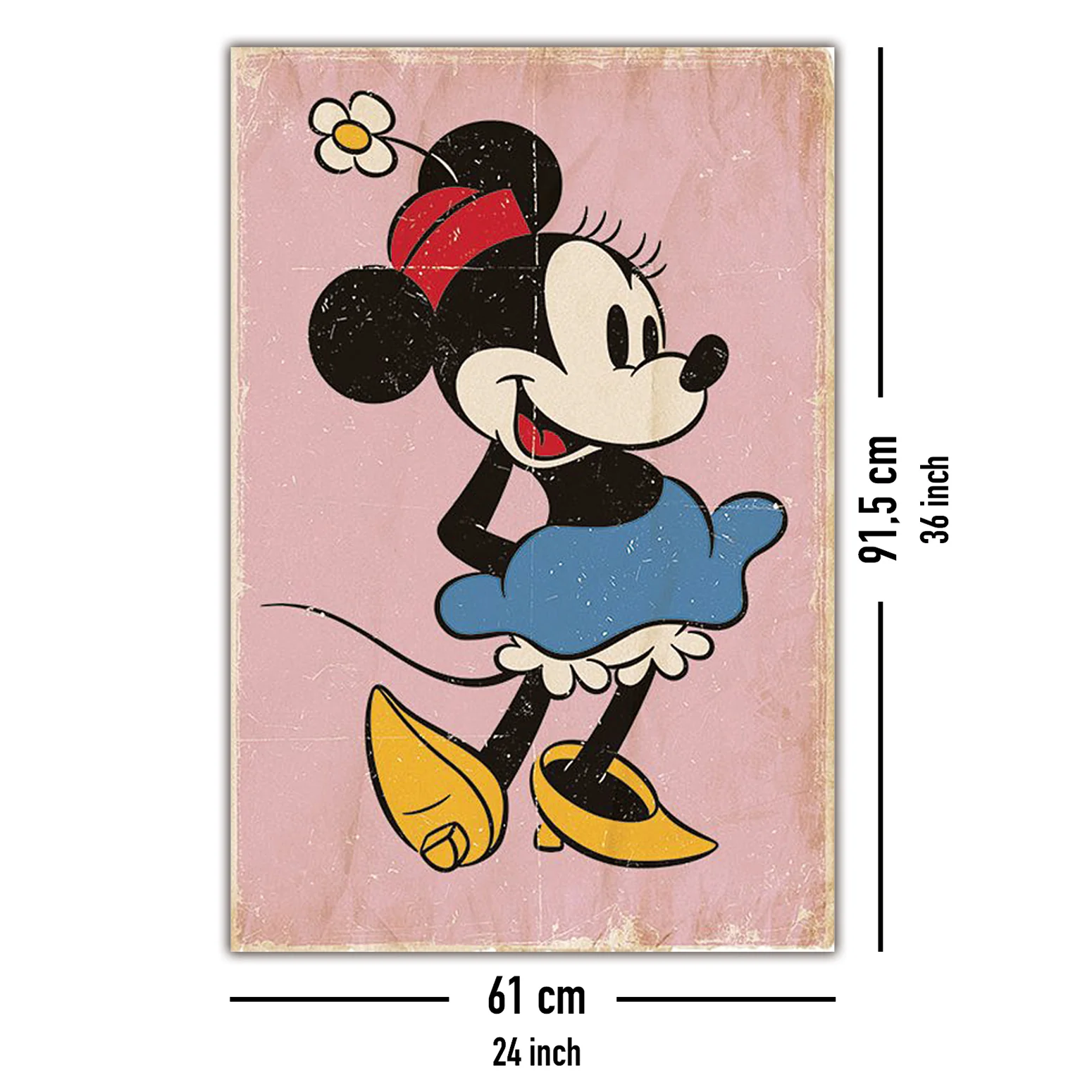 Minnie Mouse Poster Retro Pink - Image 5
