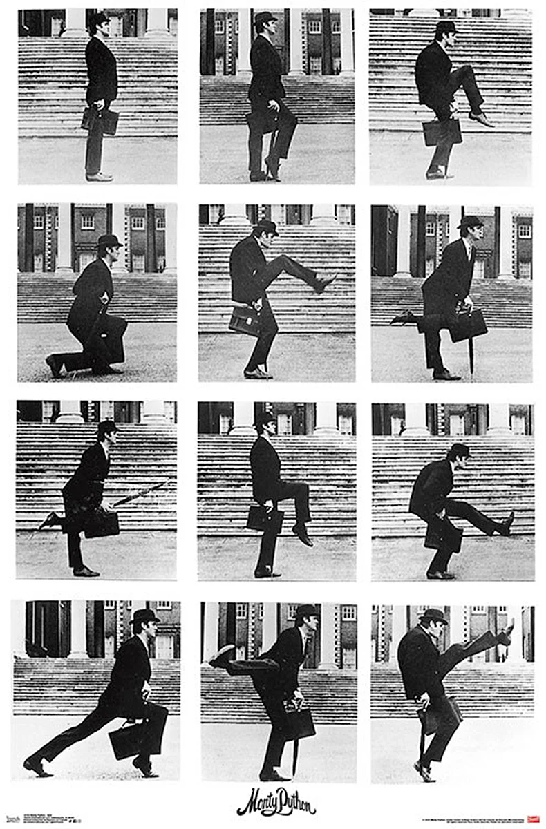 Monty Python Silly Walks Poster