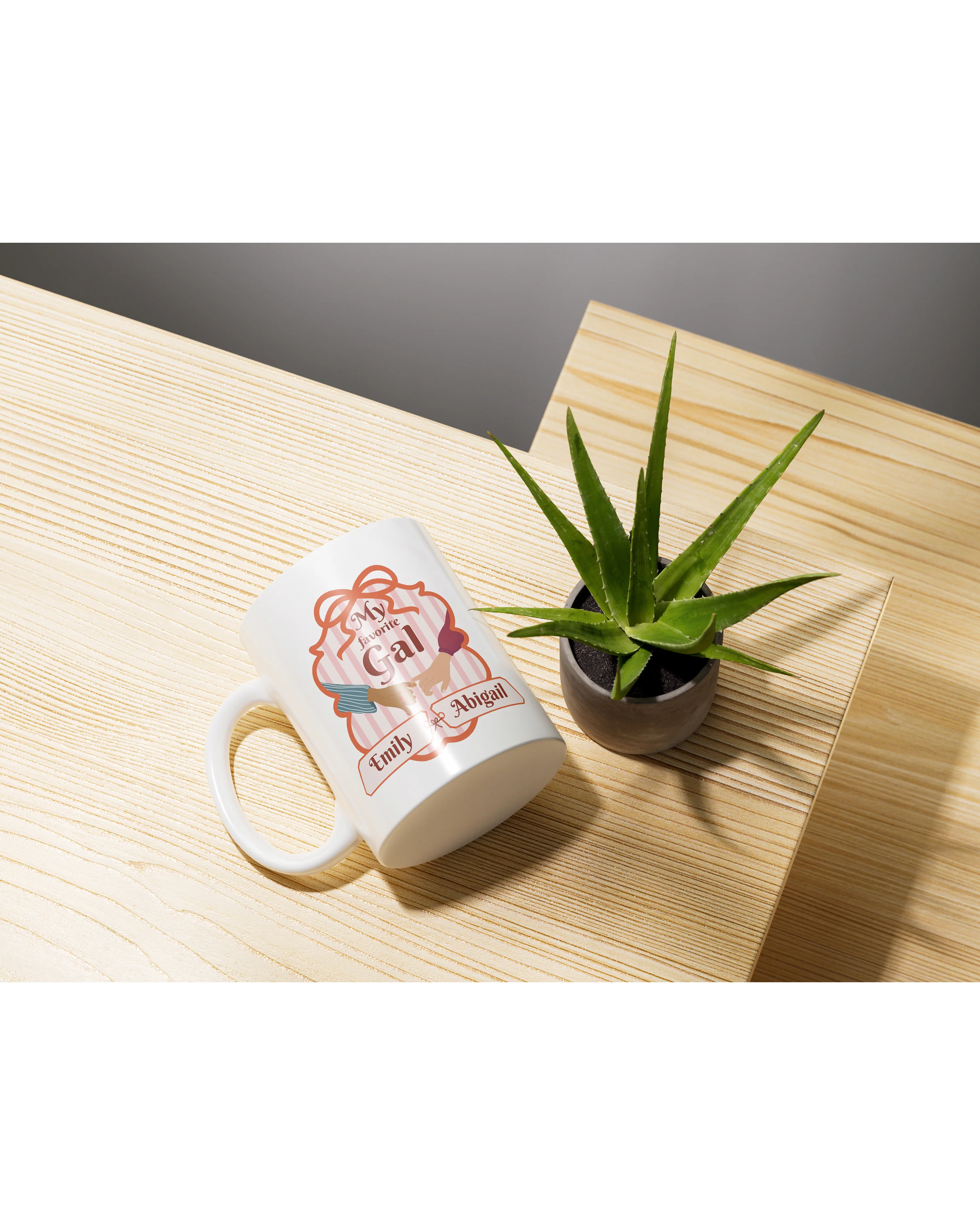 My favorite Gal Tasse - beste Freundinnen mit Wunschnamen - Inclusive Design Black Friends & Besties  - 330 ml - Image 2