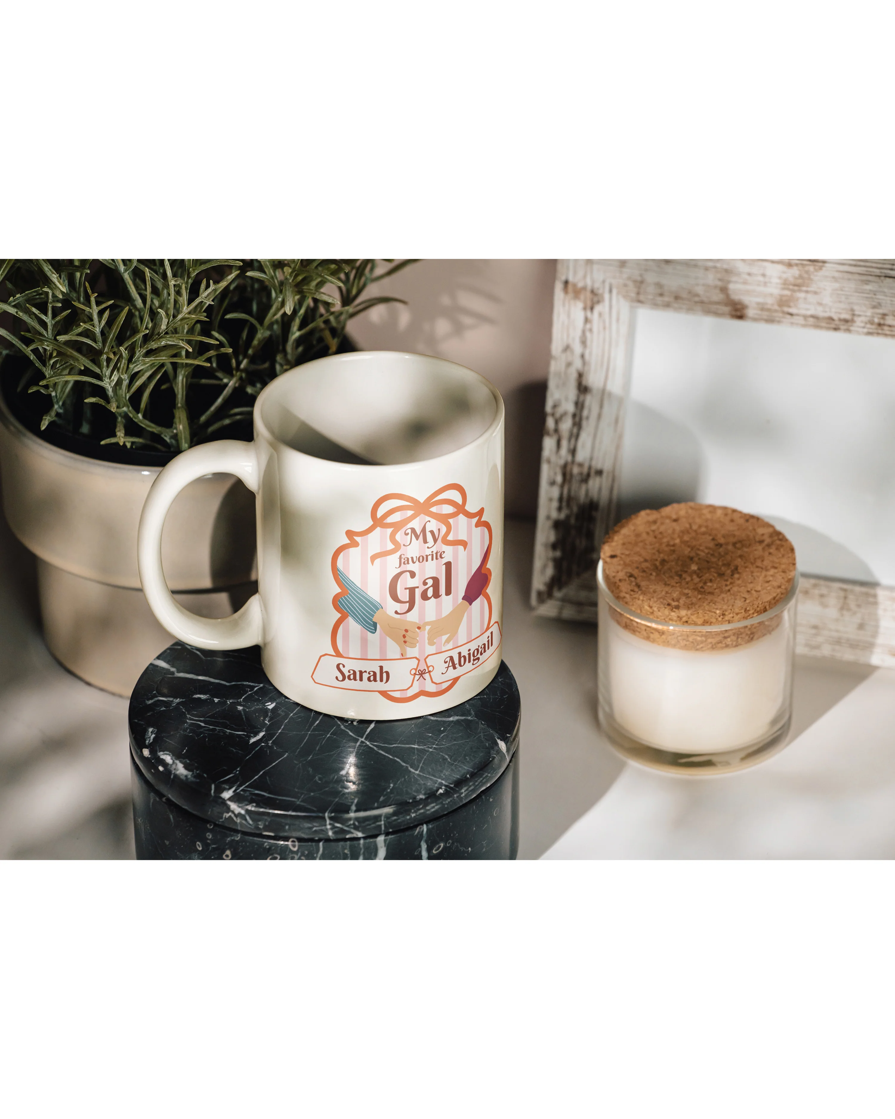 My favorite Gal Tasse - beste Freundinnen mit Wunschnamen - Inclusive Design Black Friends & Besties  - 330 ml - Image 4
