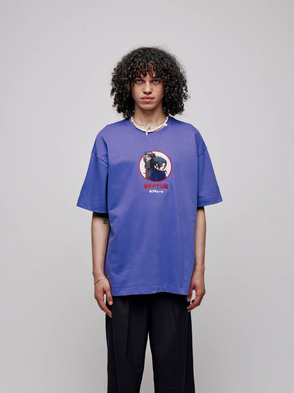 Naruto Graphic T-Shirt Purple Itachi X Sasuke Uchiha Neptun - Image 5