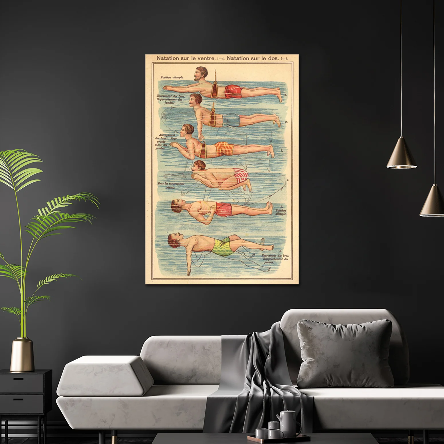 Natation Poster nach Friedrich Eduard Bilz - Image 3