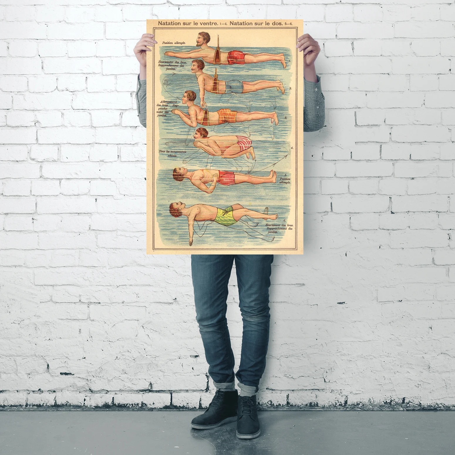 Natation Poster nach Friedrich Eduard Bilz - Image 4