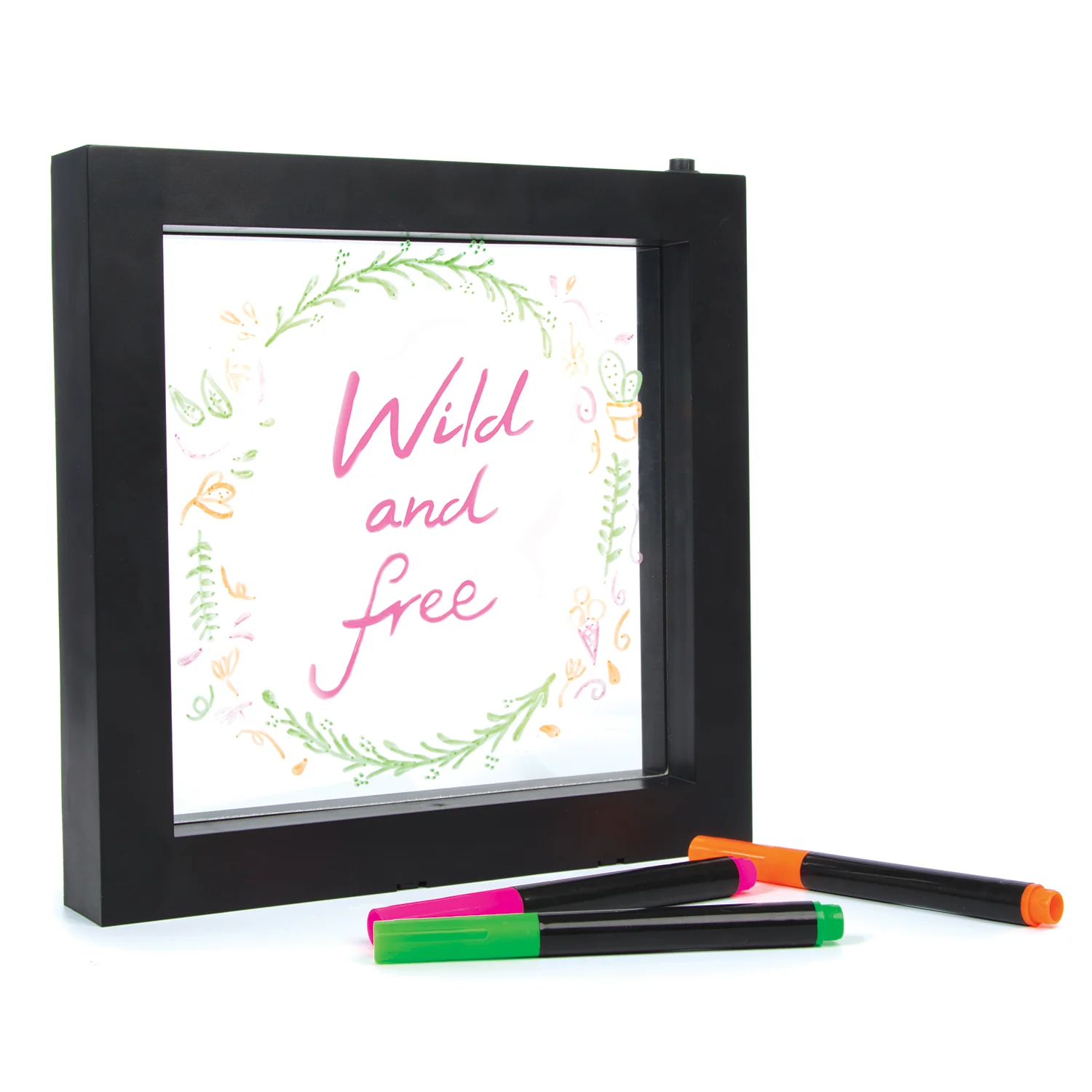 Neon Effect Light Up Message Frame