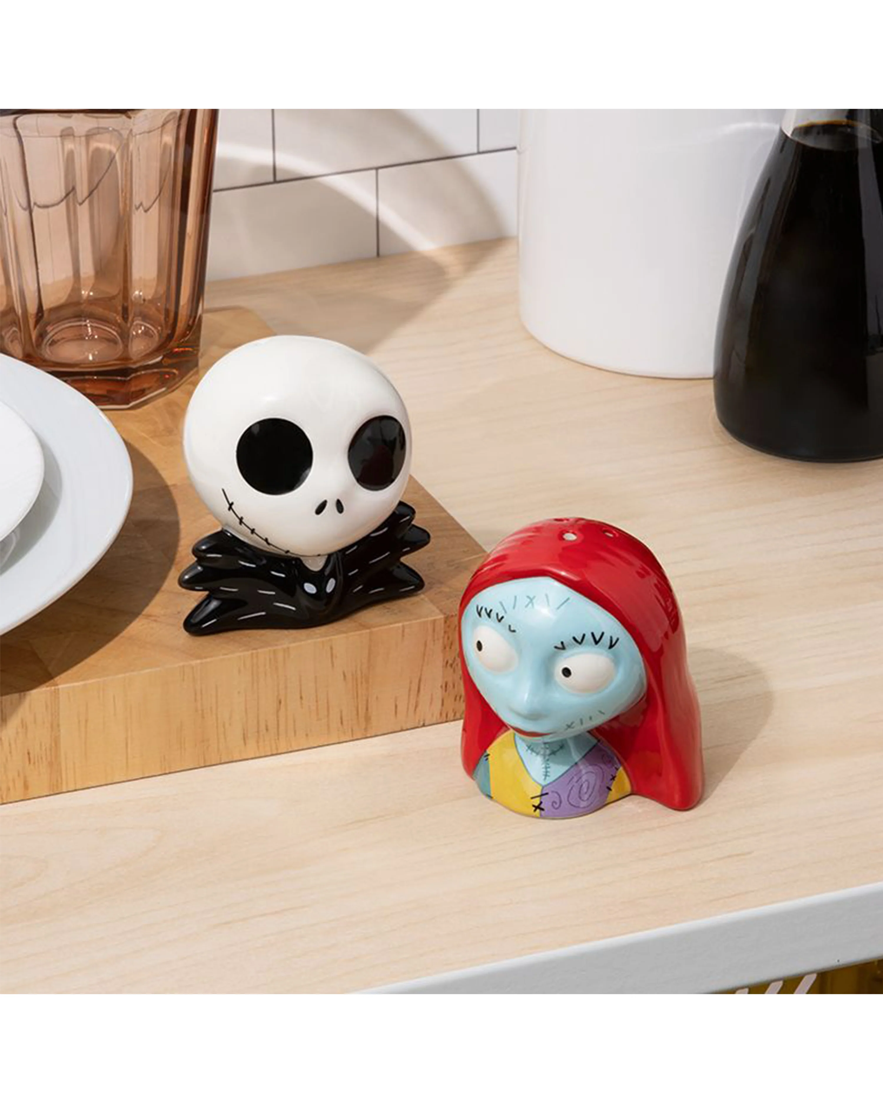 Nightmare Before Christmas Salz & Pfefferstreuer Set - Jack & Sally - aus Keramik