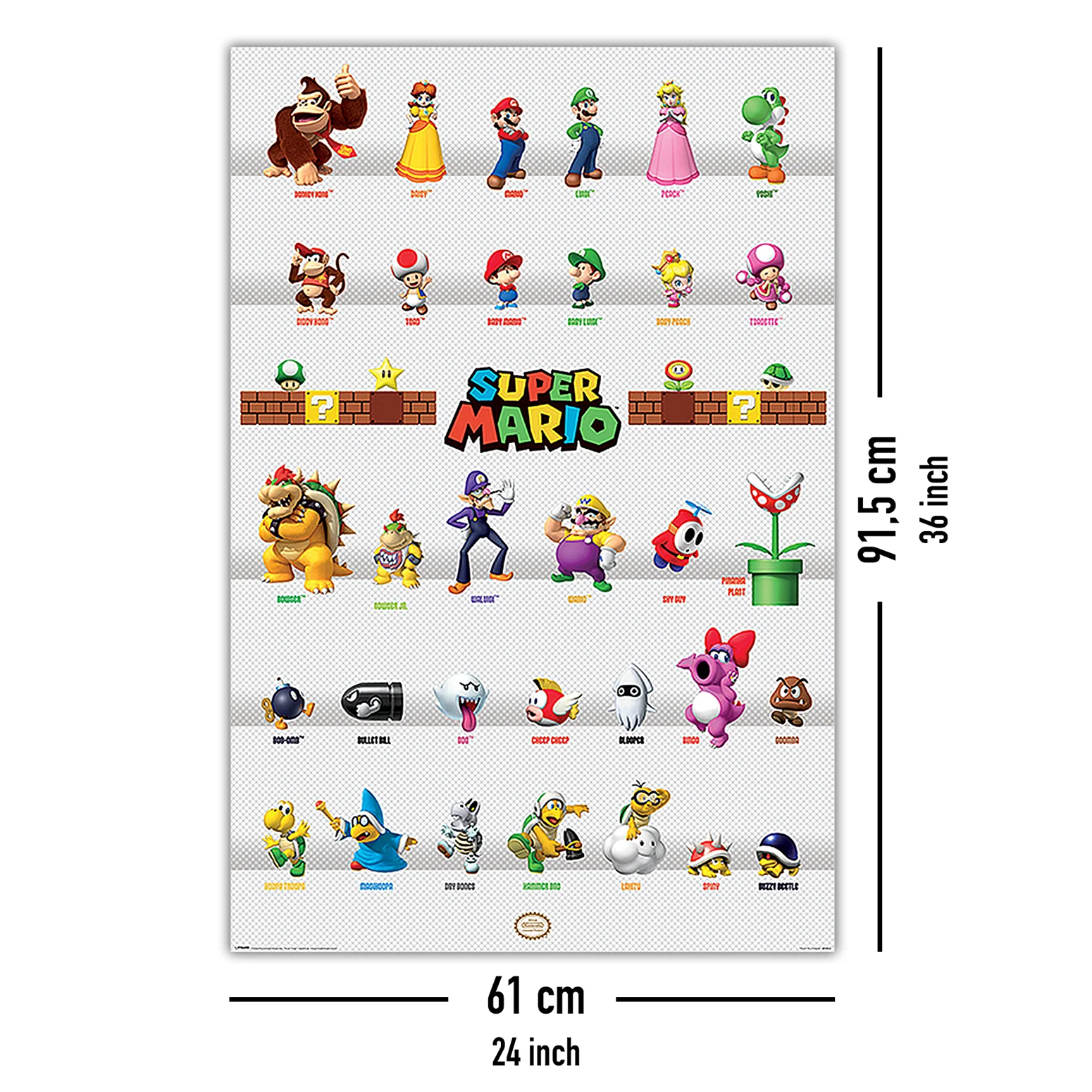 Nintendo Super Mario Poster Character Parade - Image 5