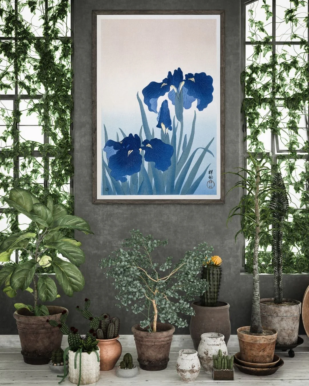 Ohara Koson Poster Irises Schwertlilien, 1925-36 - Image 3