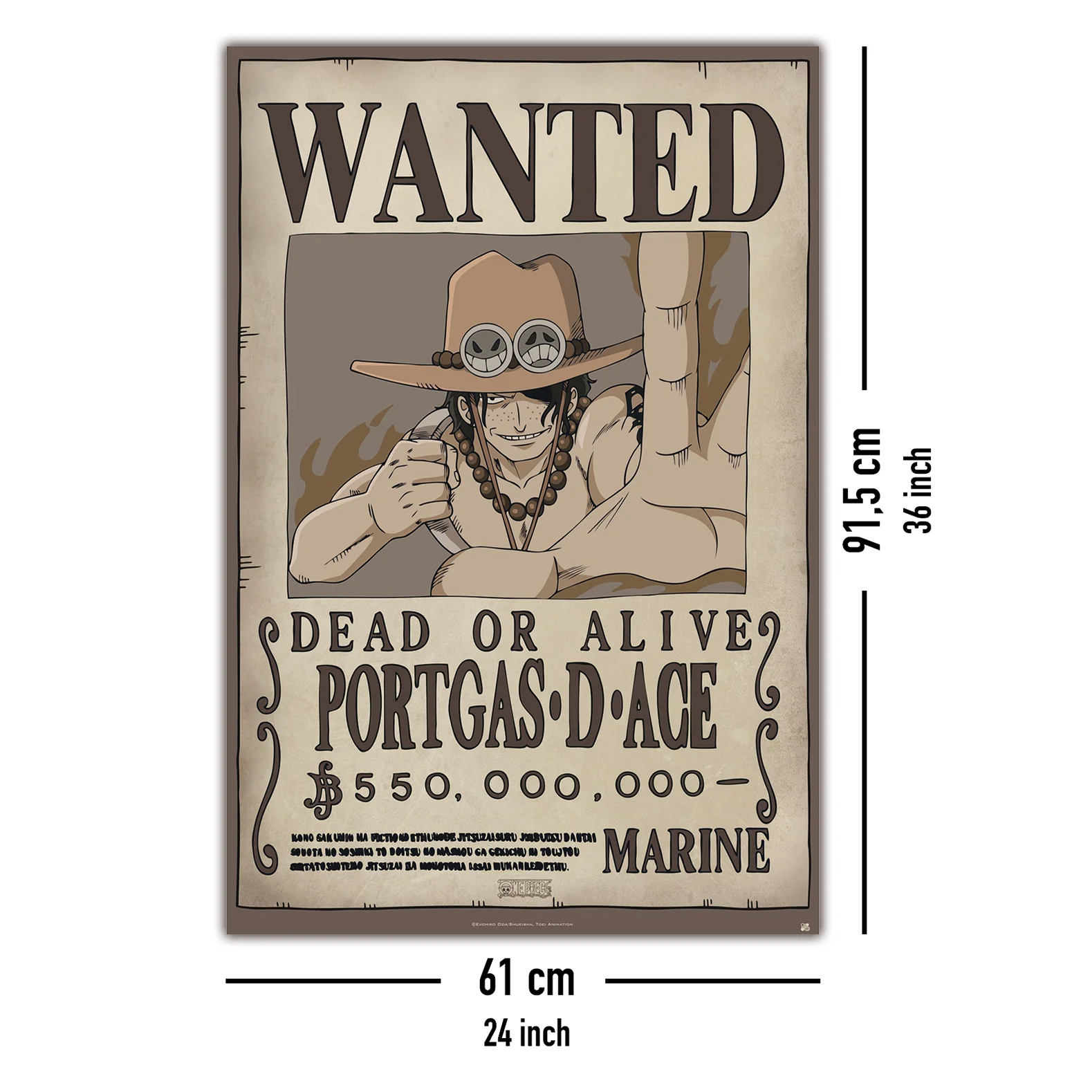 One Piece Poster Wanted Portgas D. Ace - Image 10