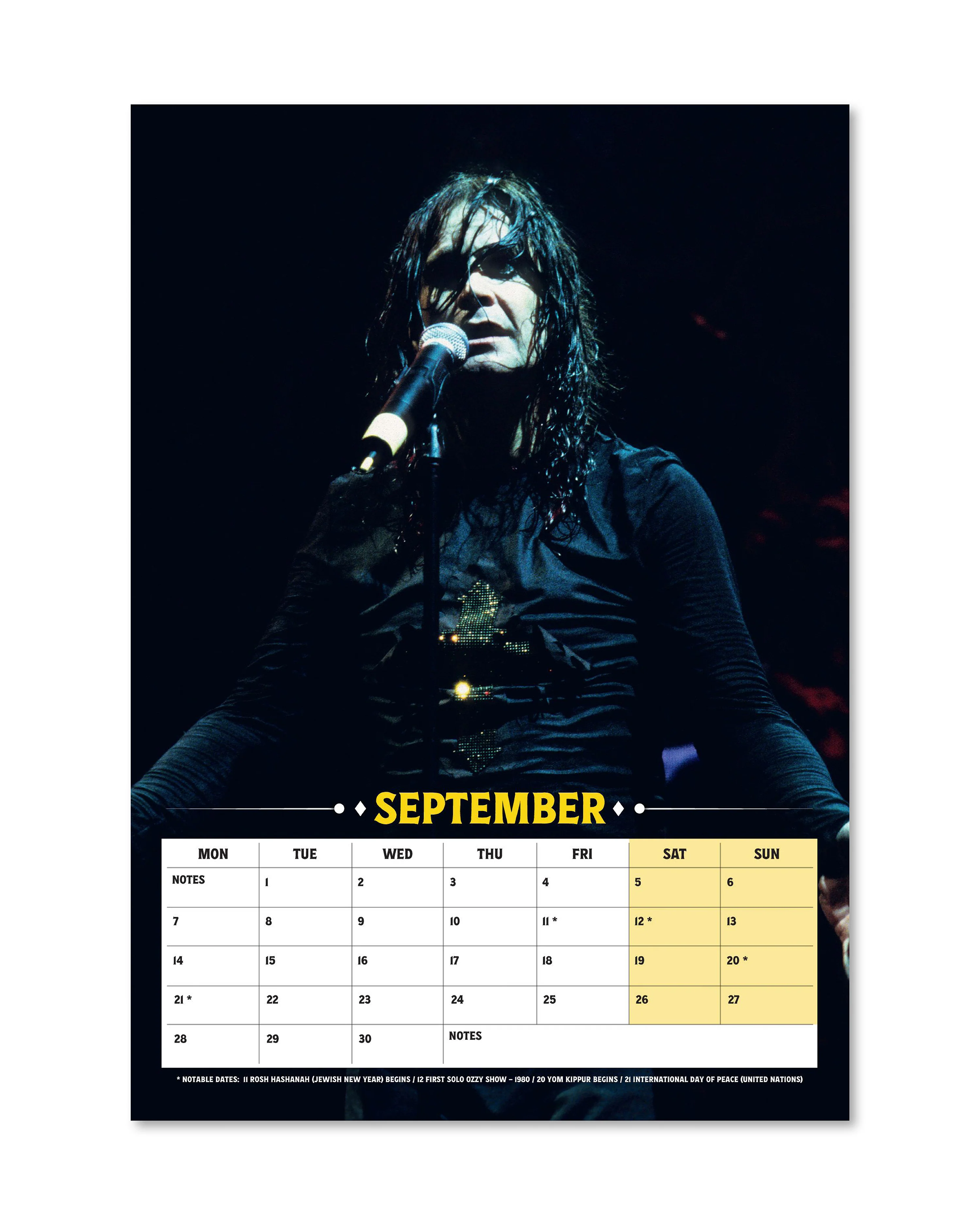 Ozzy Osbourne Kalender 2026 - Image 6