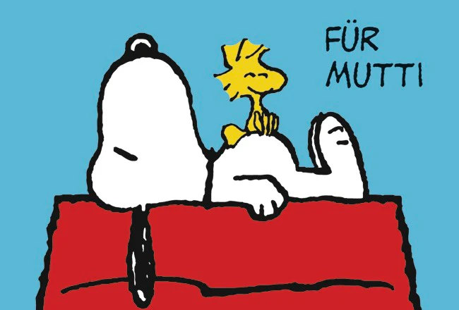 Postkarte Peanuts - für Mutti