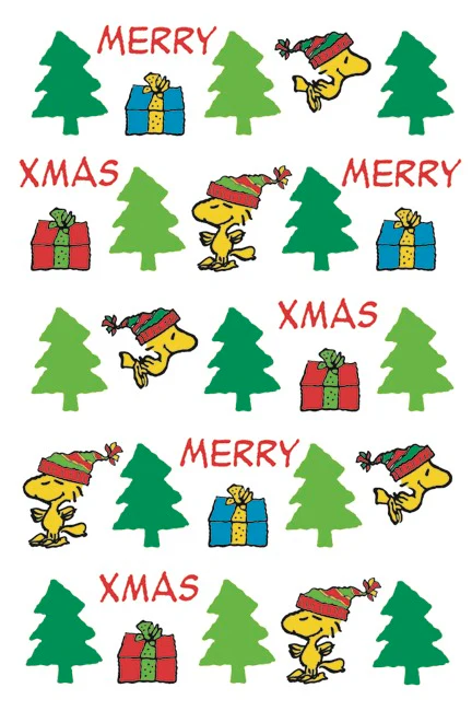 Postkarte Peanuts Merry Xmas
