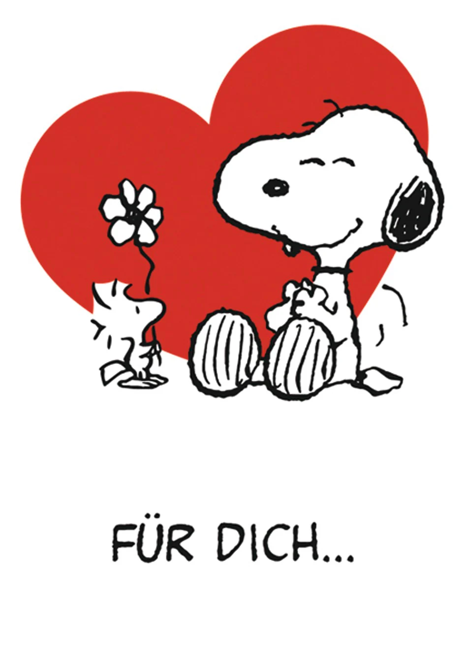 Peanuts Postkarte für Dich... (Snoopy & Woodstock)