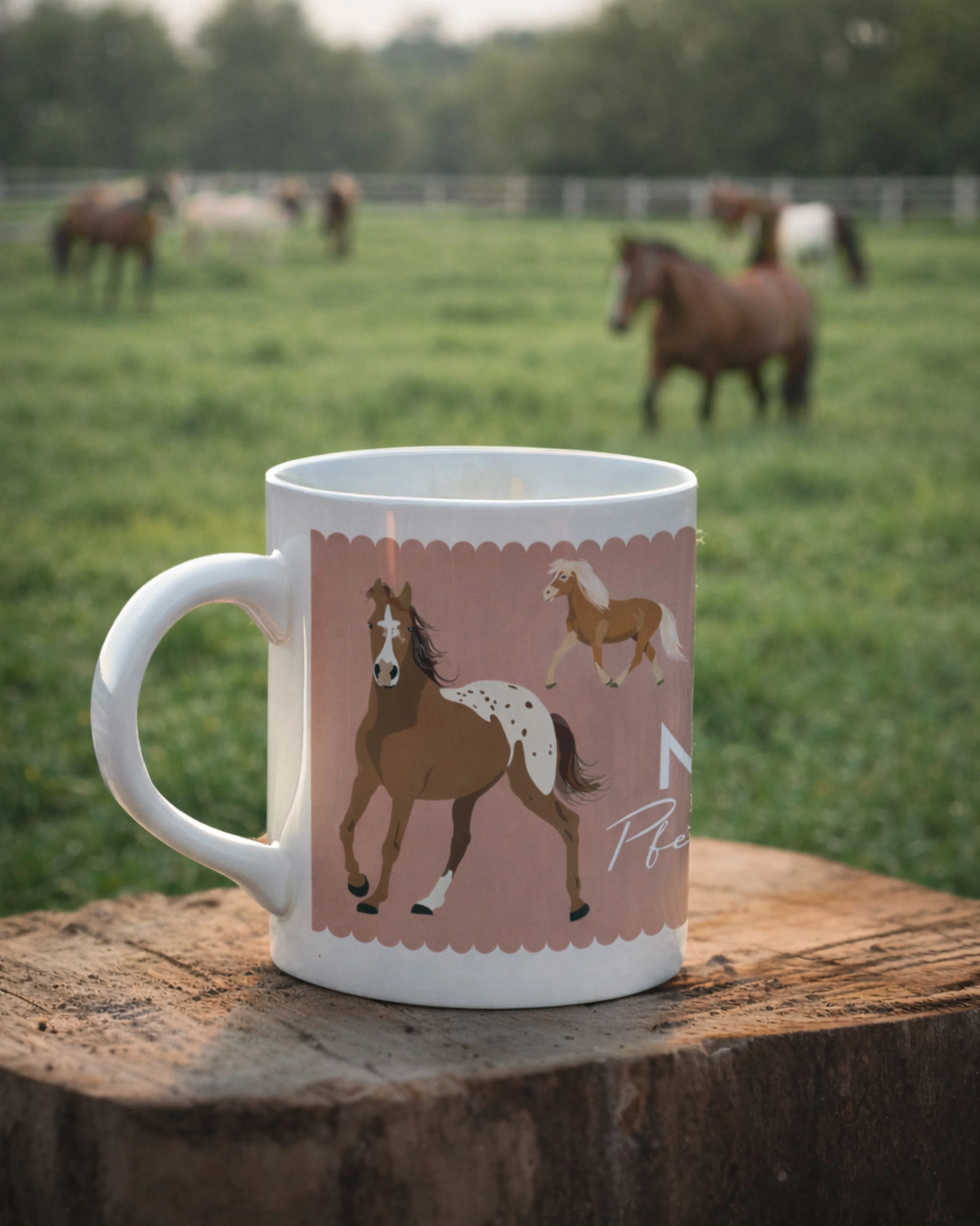Personalisierte Pferdemädchen Tasse mit Wunschnamen – 330 ml - Image 3