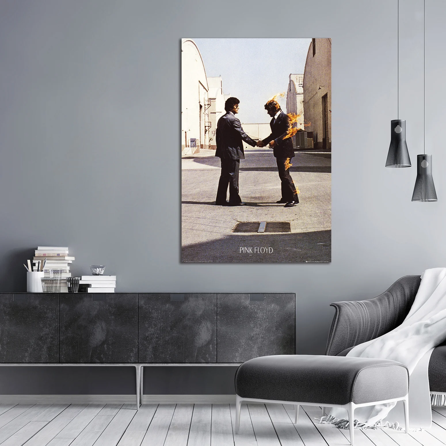 Pink Floyd Poster LP Cover Wish You Were Here - Image 8