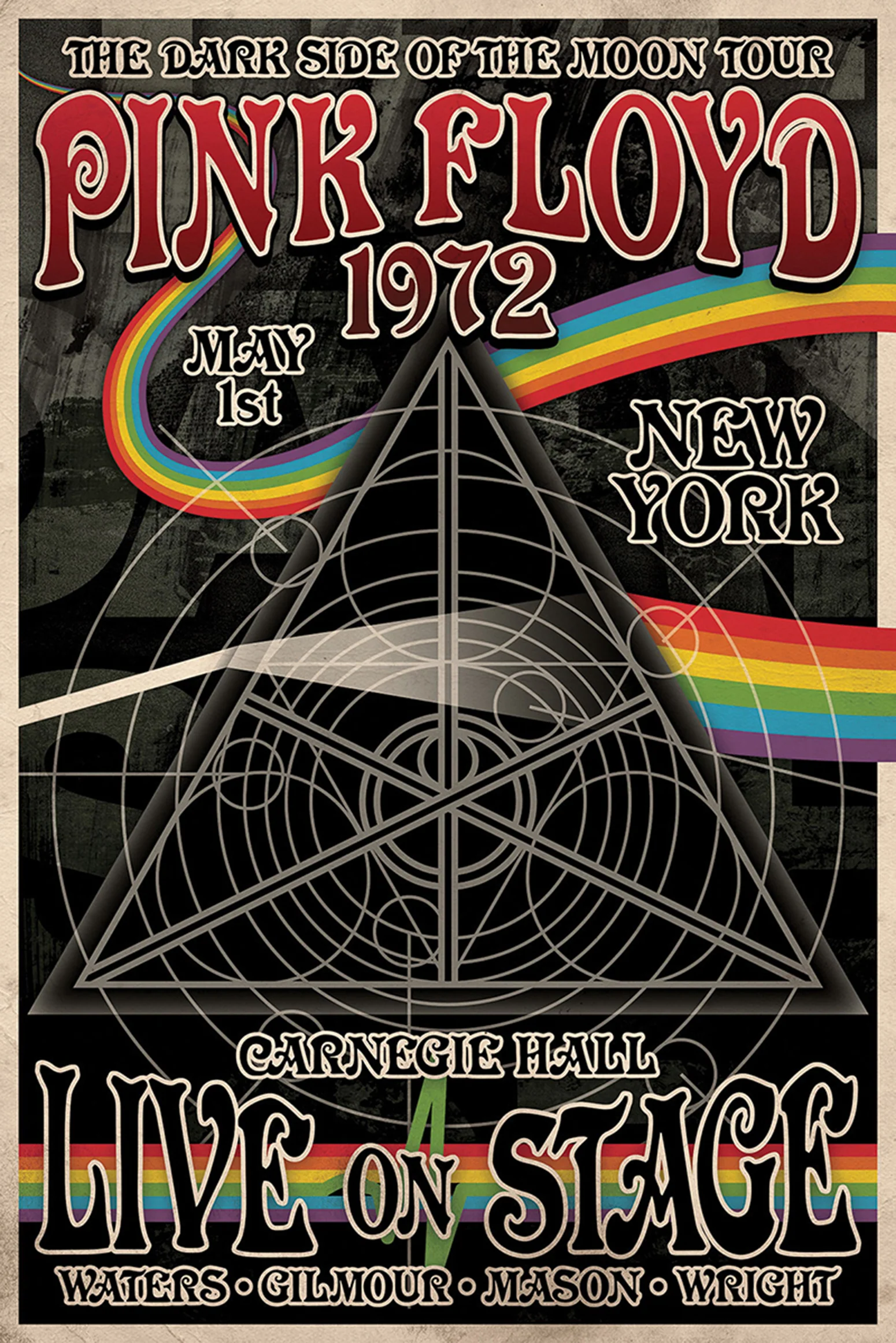 Pink Floyd Poster Tourplakat The Dark Side Of The Moon Tour