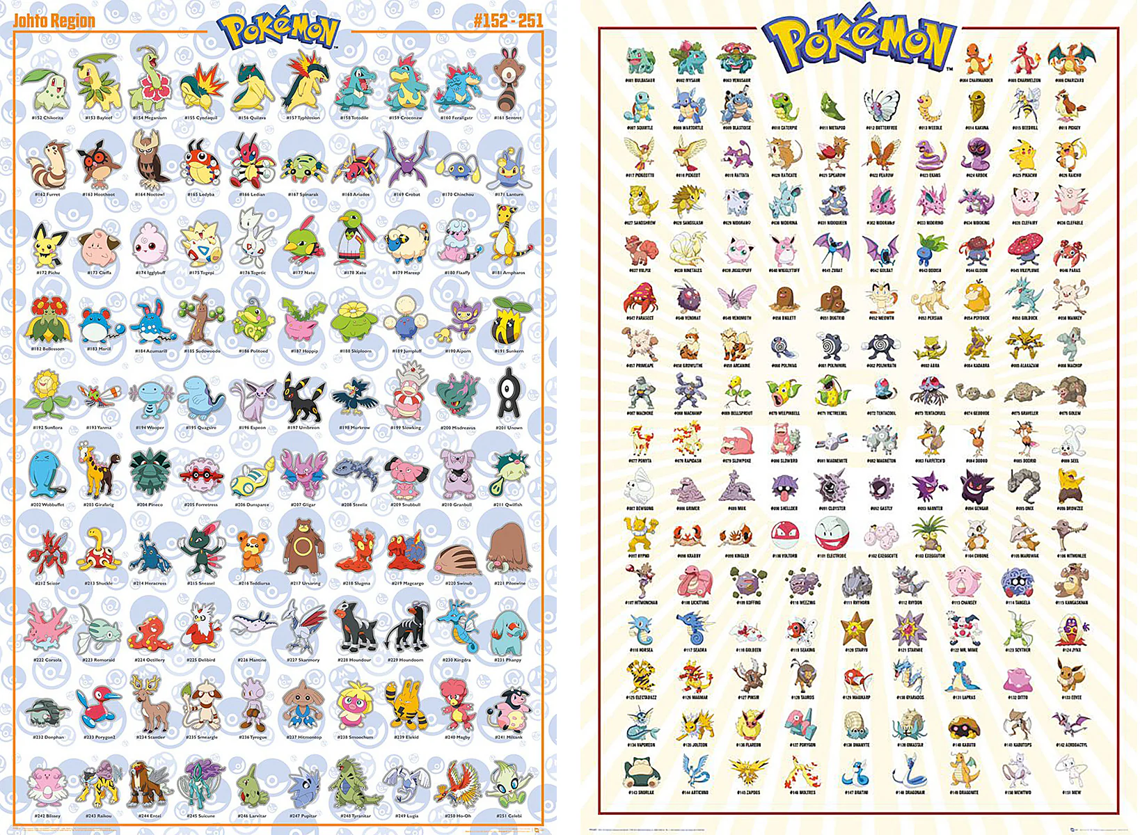 Pokemon Poster 2er-Set