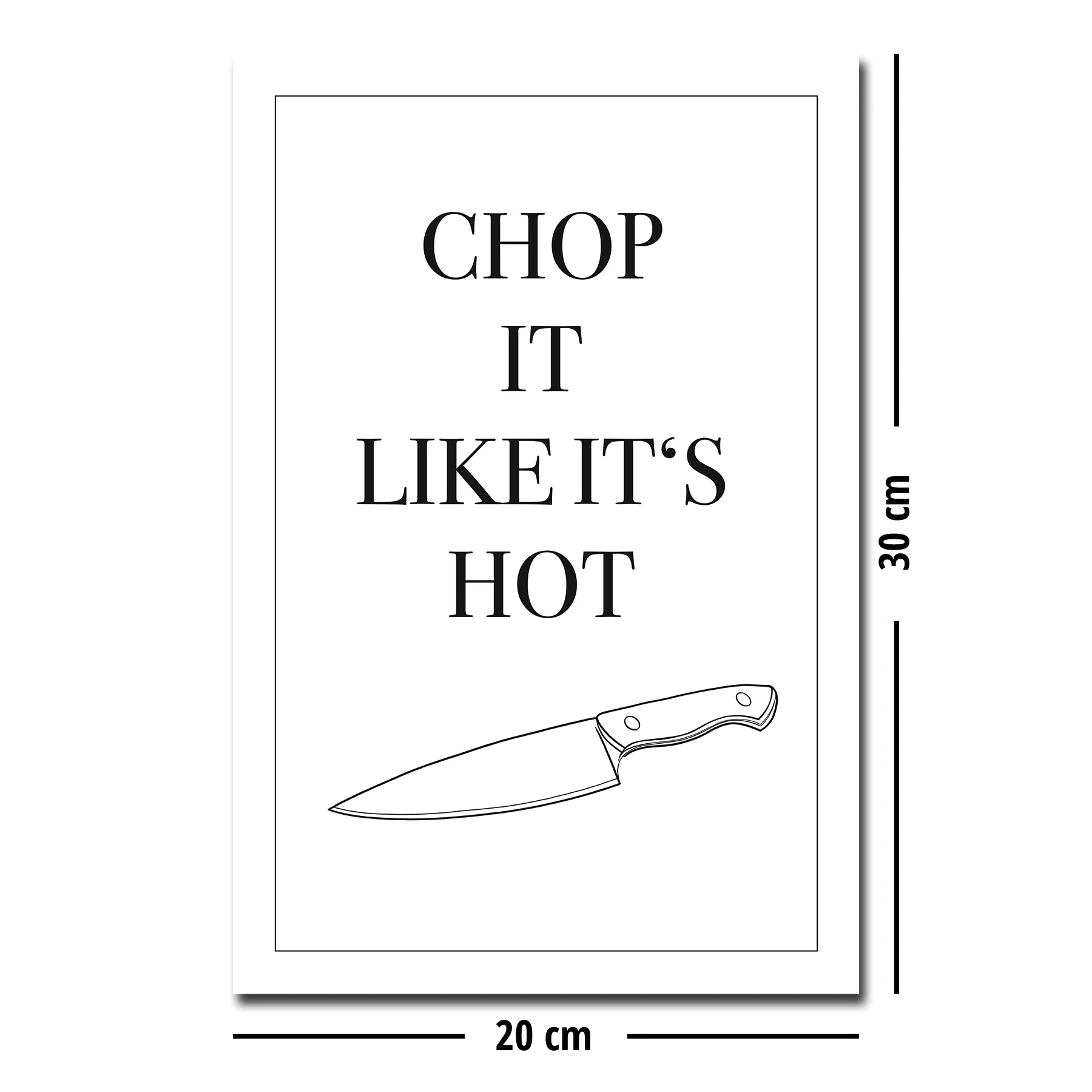 Poster Chop It Like It's Hot Küchen Song Poster 20 x 30 cm - Image 3