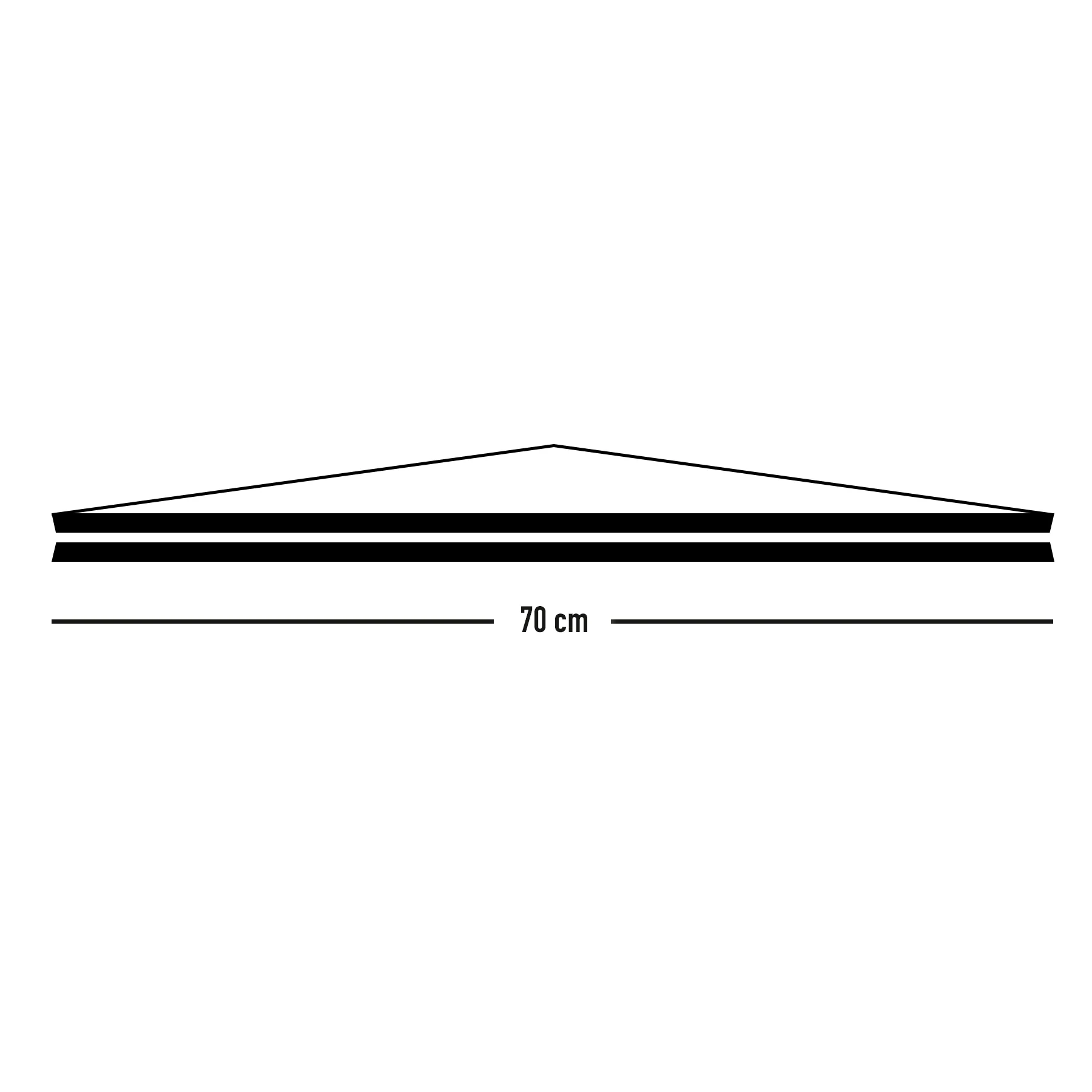 Posterleisten schwarz 70 cm (Paar), Alternative zum Rahmen - Image 3
