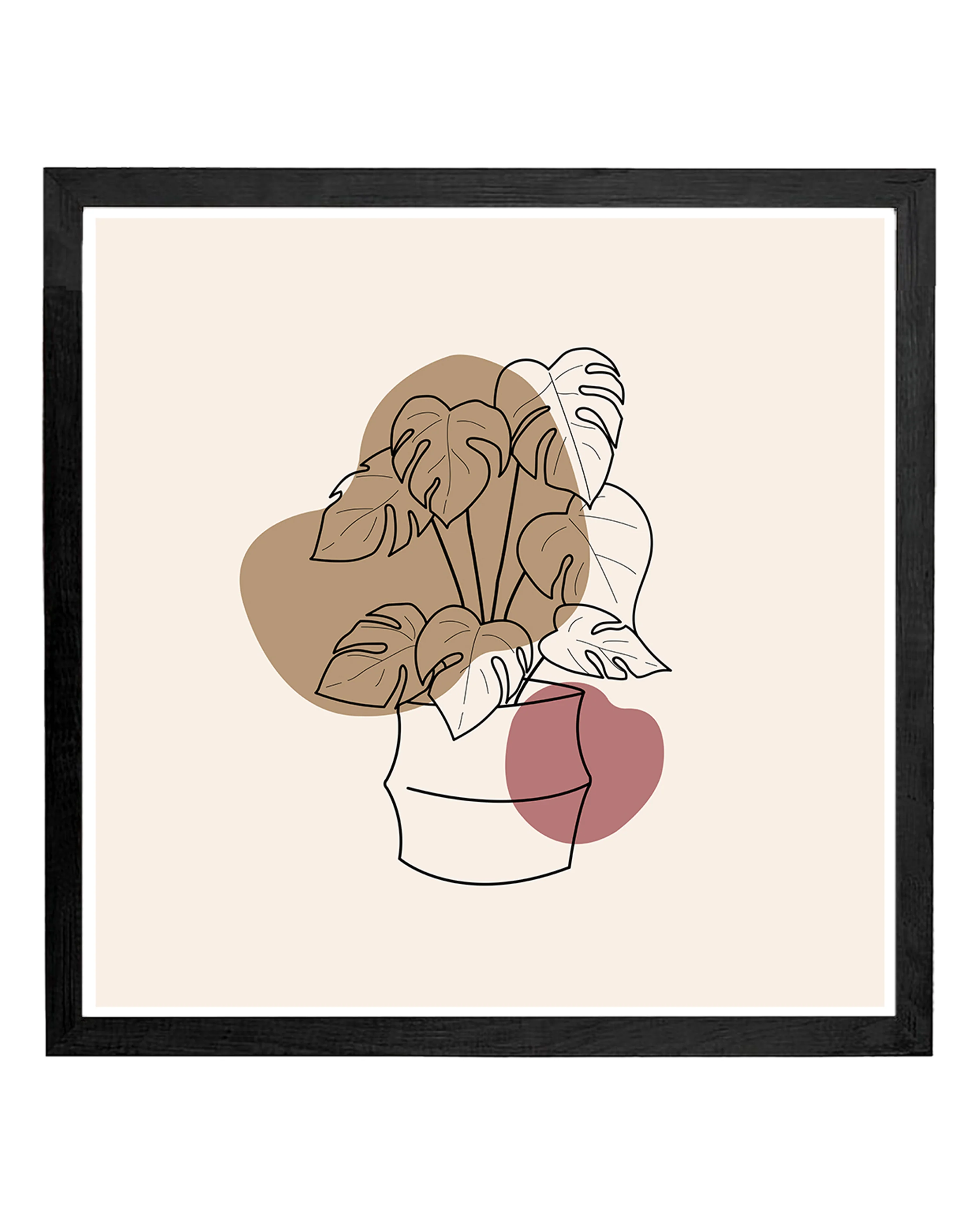Posterrahmen 100 x 100cm Holzdekor schwarz