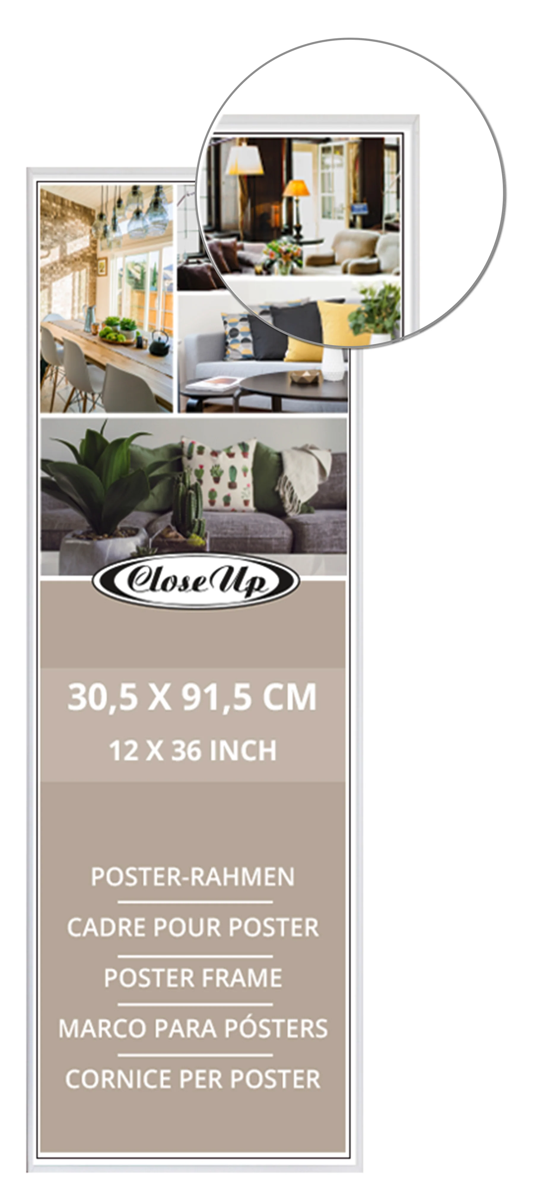 Posterrahmen 30,5 x 91,5 cm weiß - Image 2