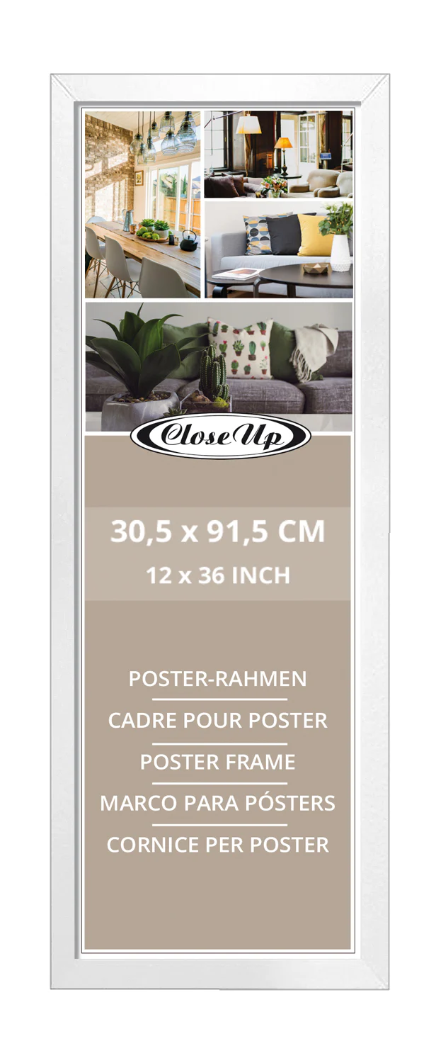 Posterrahmen 30,5 x 91,5 cm weiß