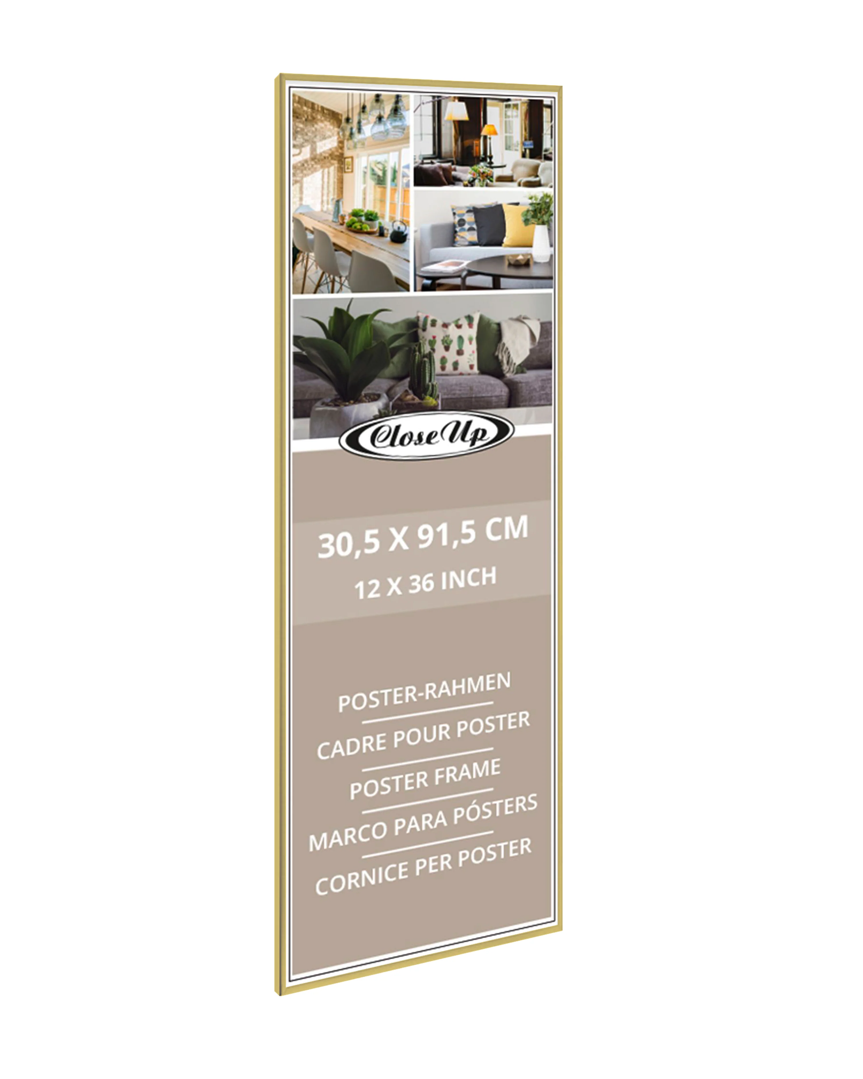 Posterrahmen 30,5 x 91,5cm gold - Image 7
