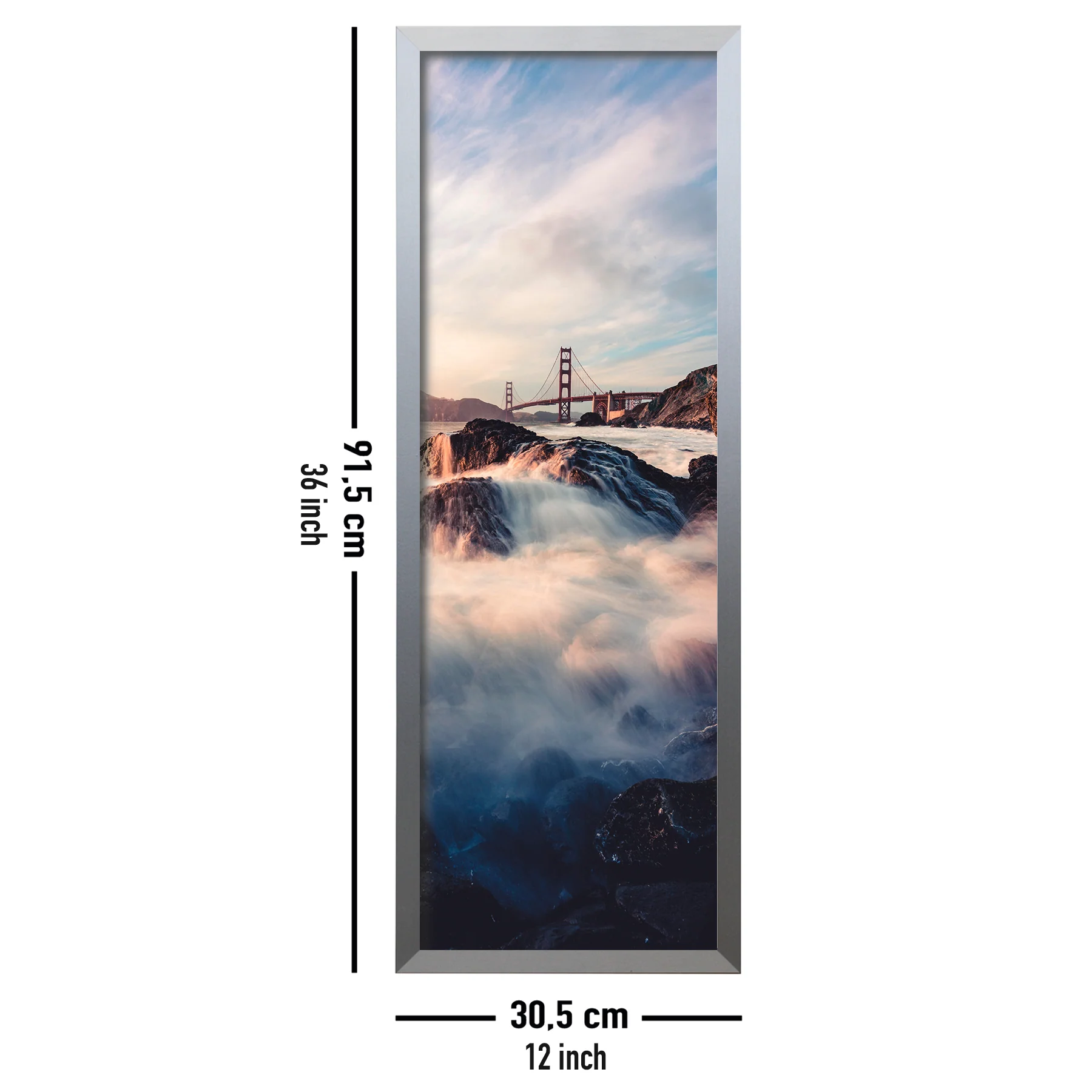 Posterrahmen 30,5 x 91,5cm silber - Image 6