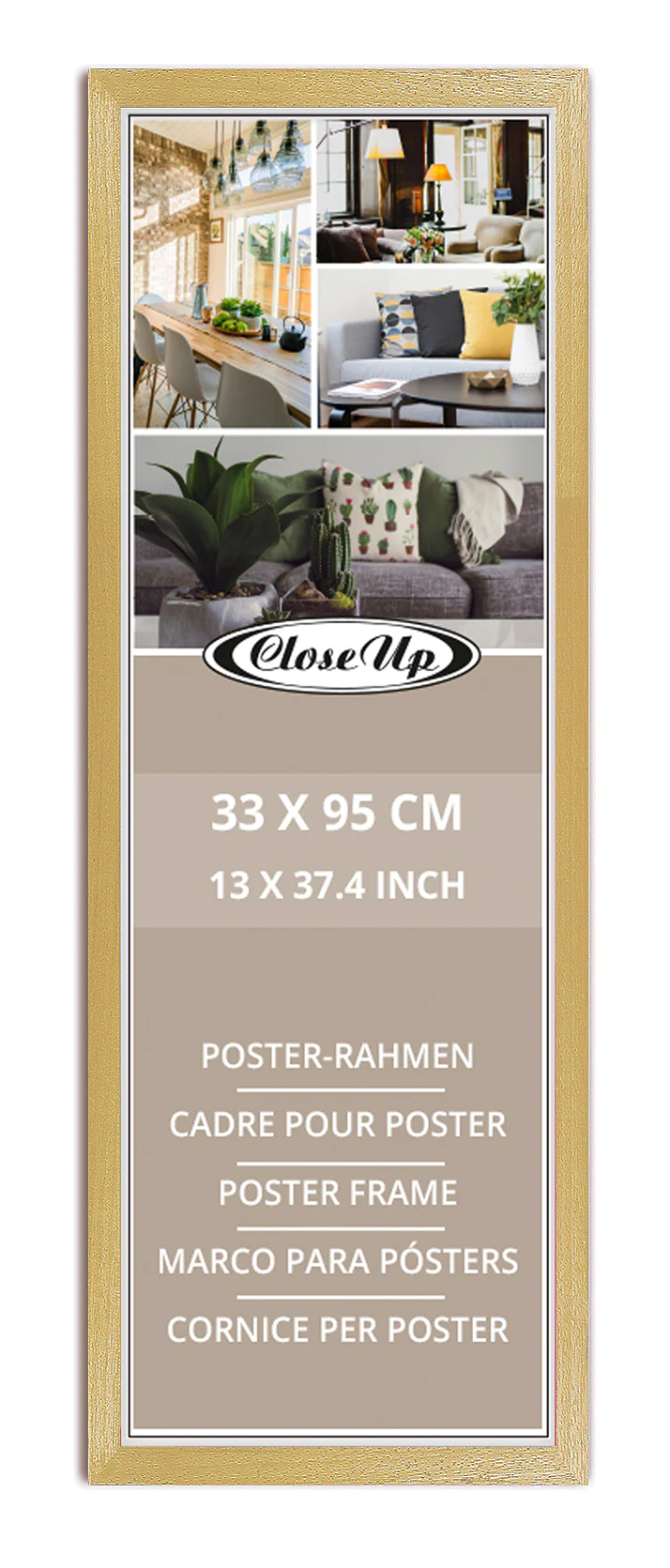 Posterrahmen 33 x 95 cm Buche hell