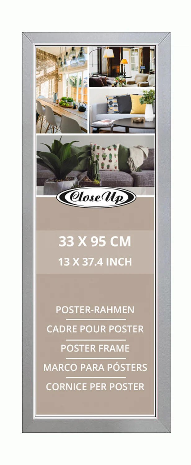 Posterrahmen 33 x 95 cm silber
