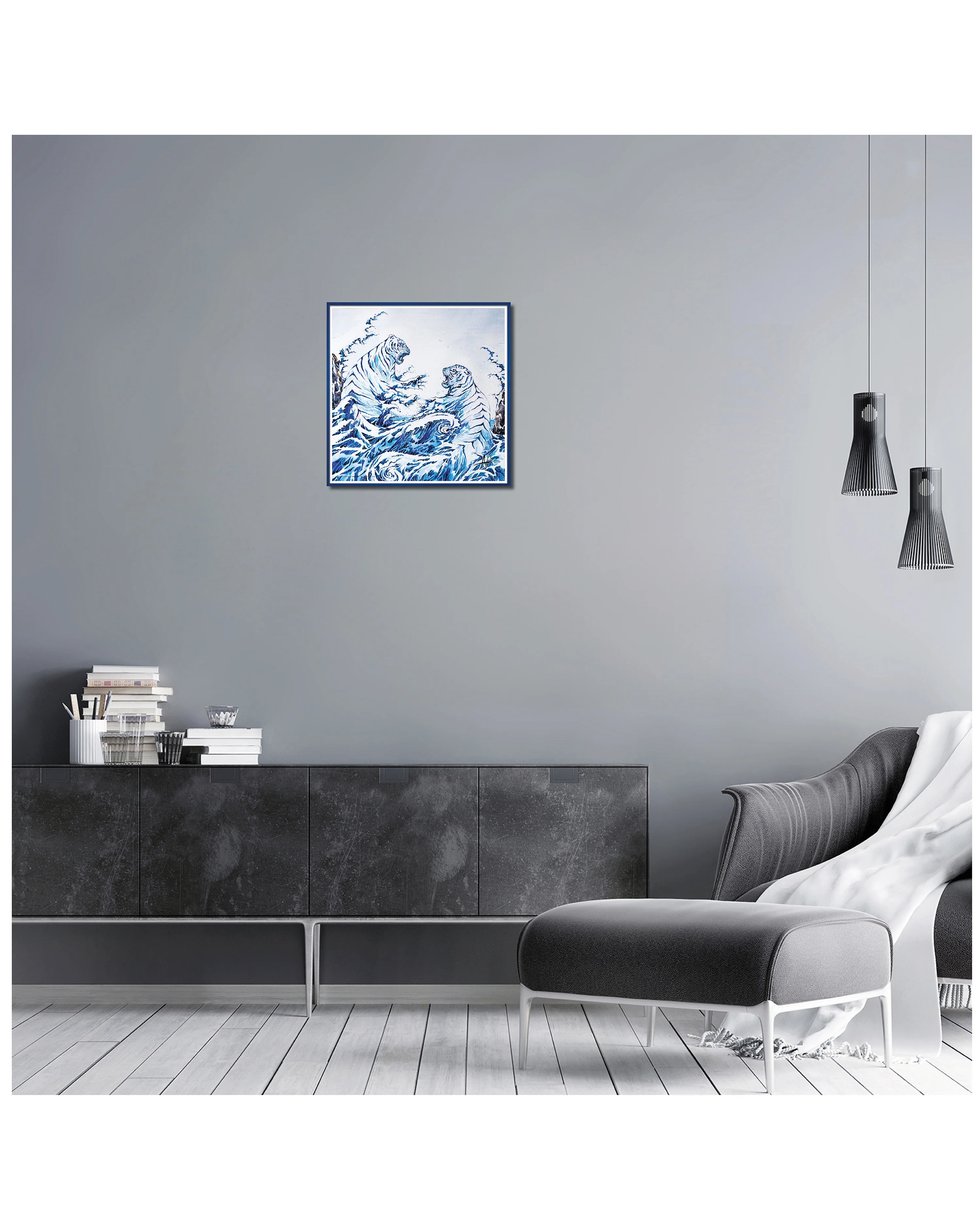 Posterrahmen 40 x 40 cm blau - Image 5