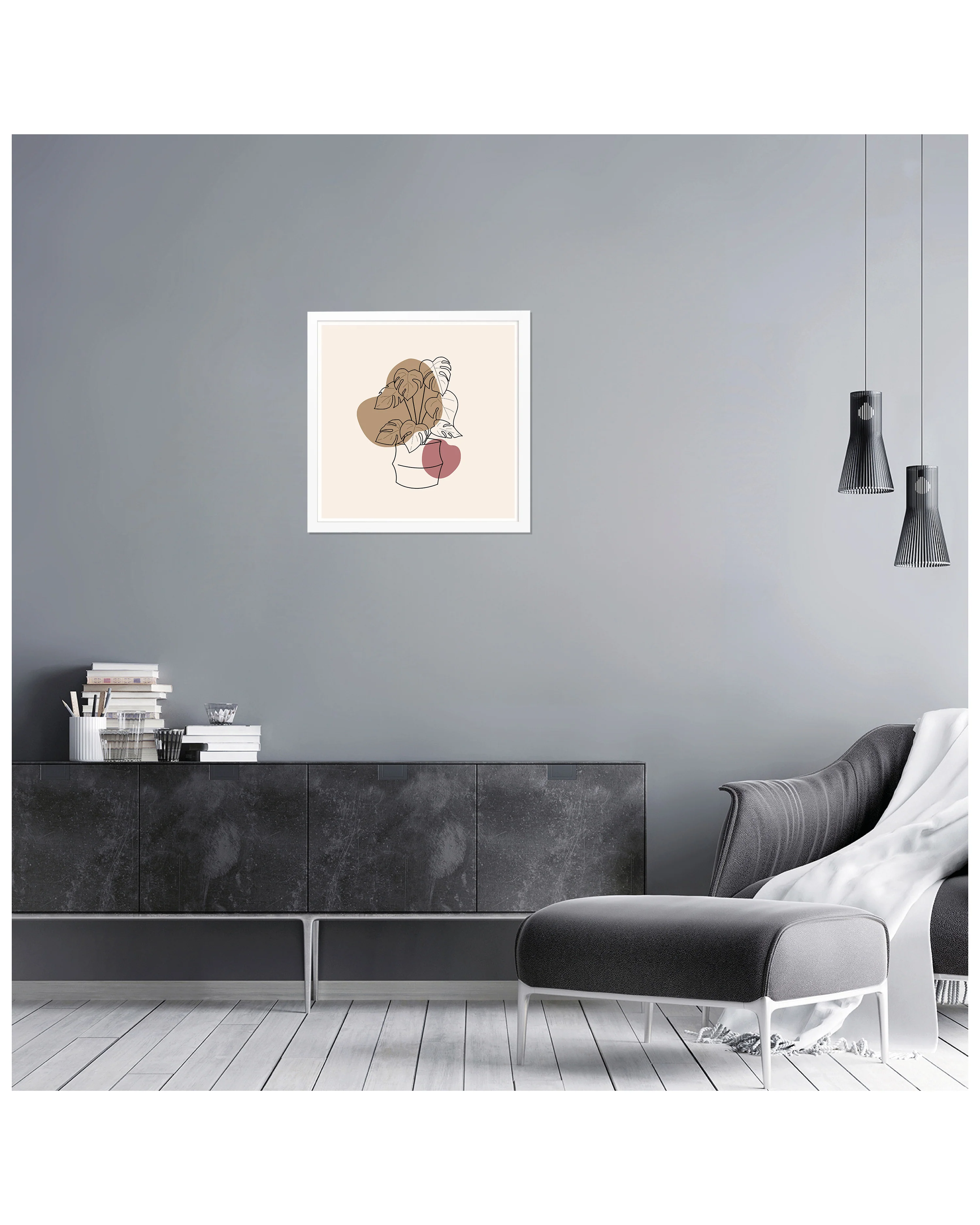 Posterrahmen 40x40 cm weiß - Image 3