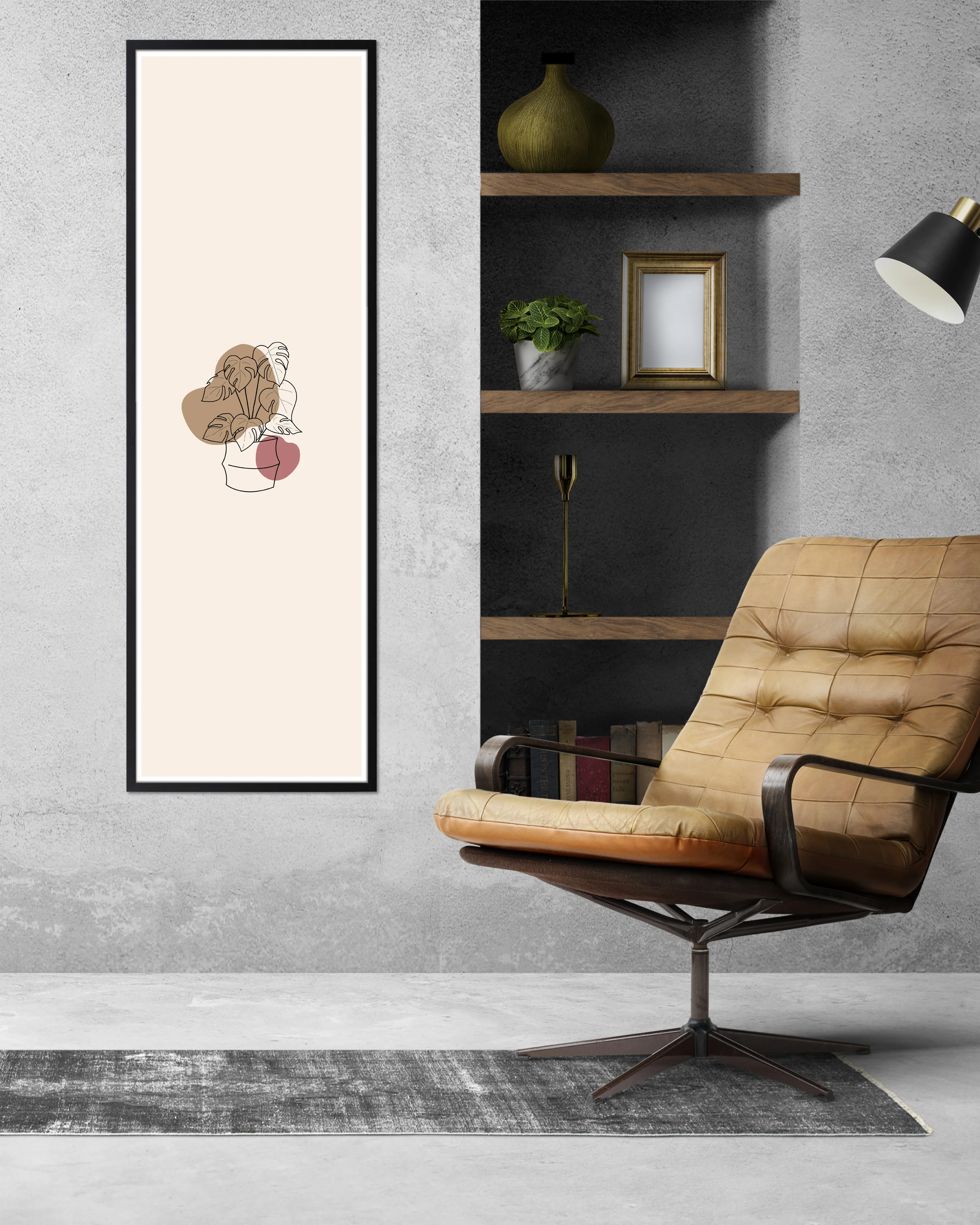 Posterrahmen 50 x 150 cm Holzdekor schwarz - Image 6