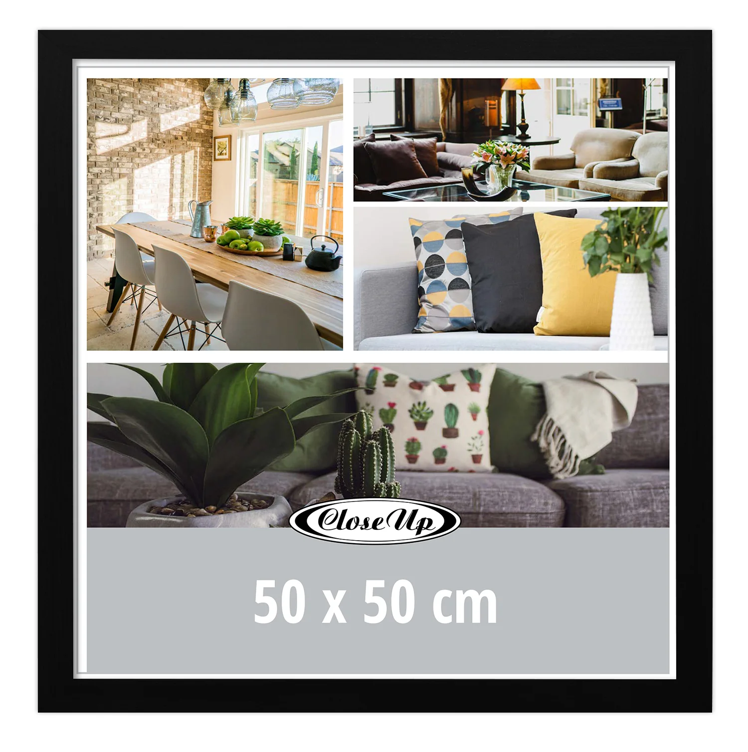 Posterrahmen 50 x 50 cm schwarz 3er Set - Image 2