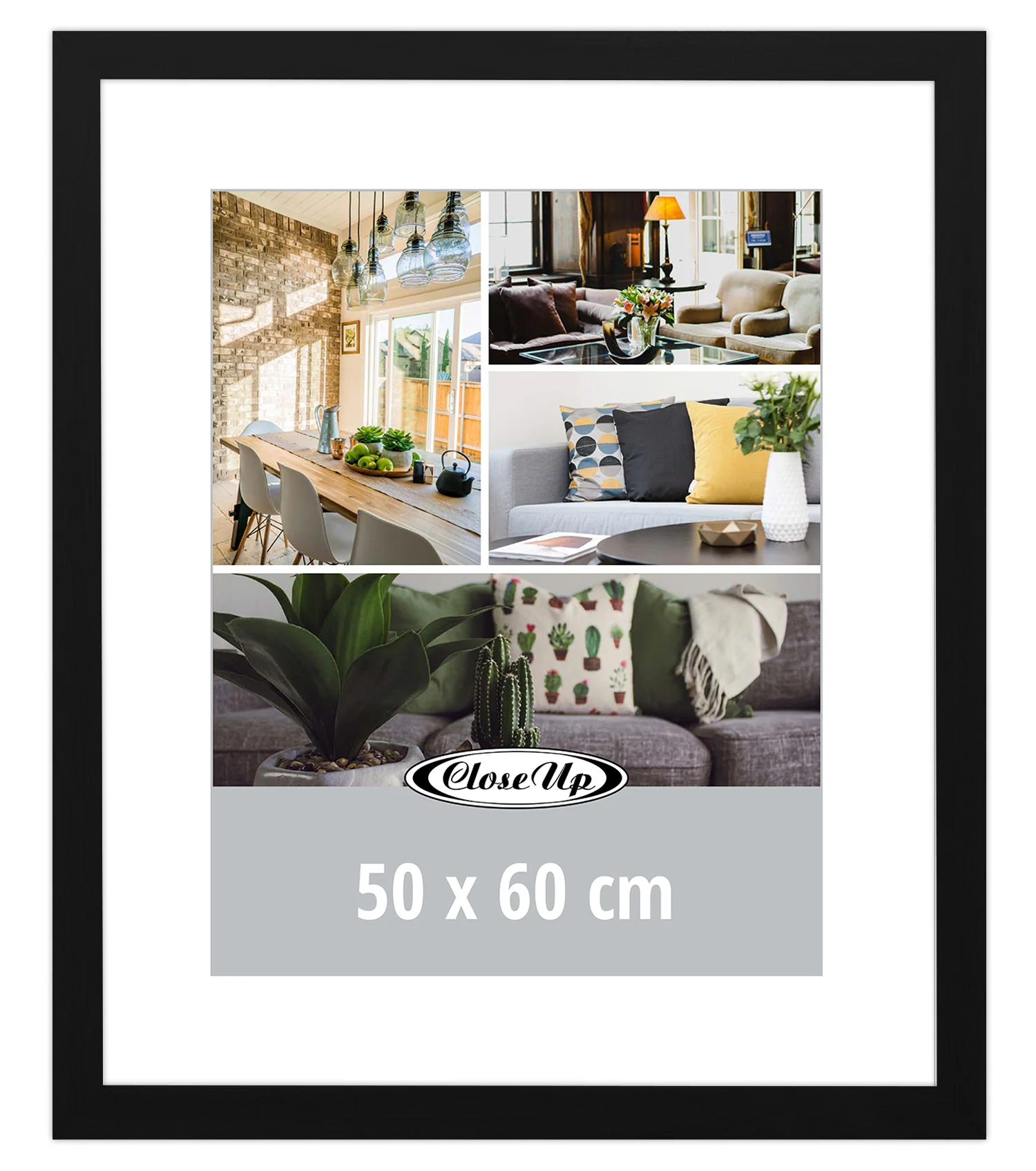 Posterrahmen 50 x 60 cm schwarz