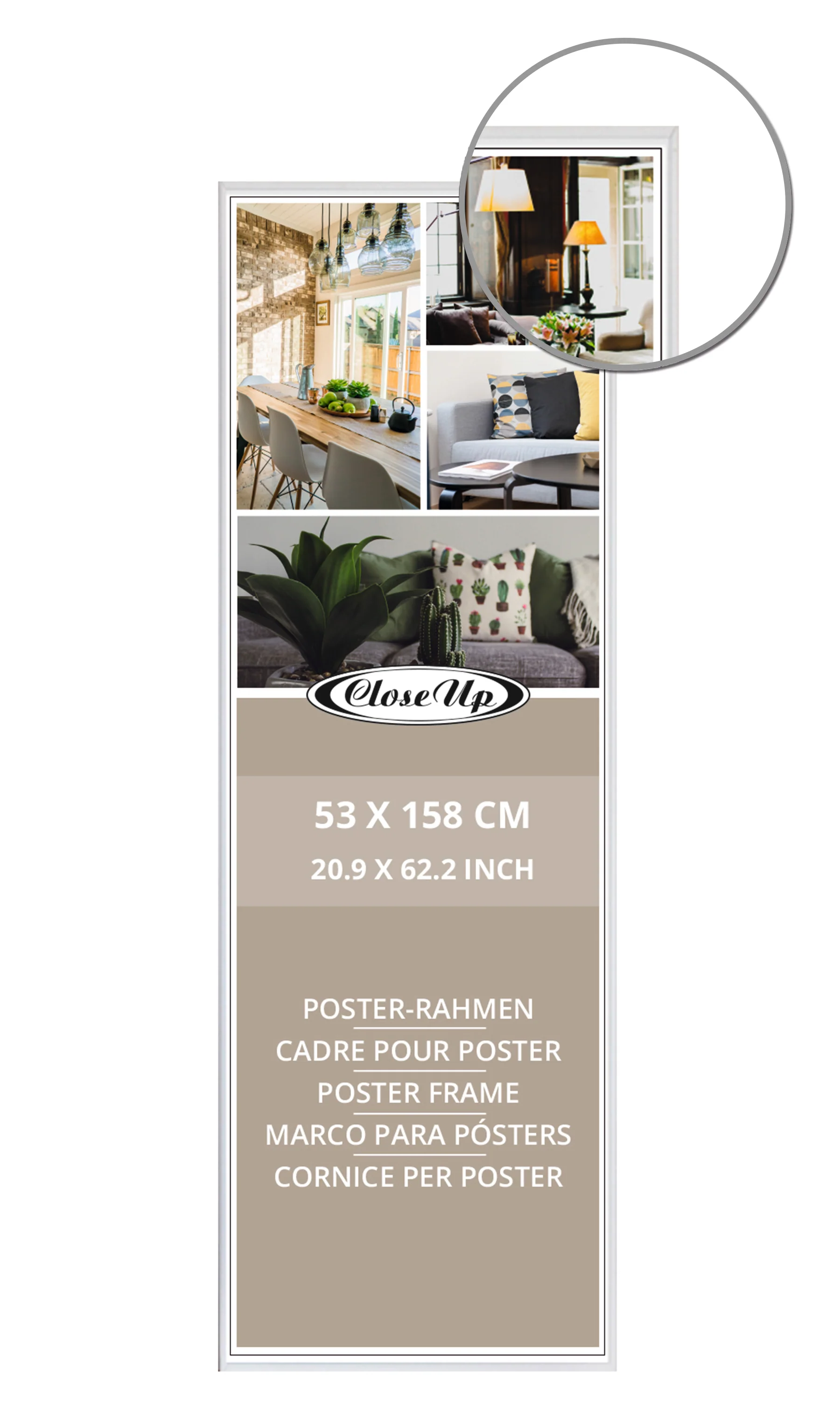 Posterrahmen 53 x 158 cm weiss - Image 2
