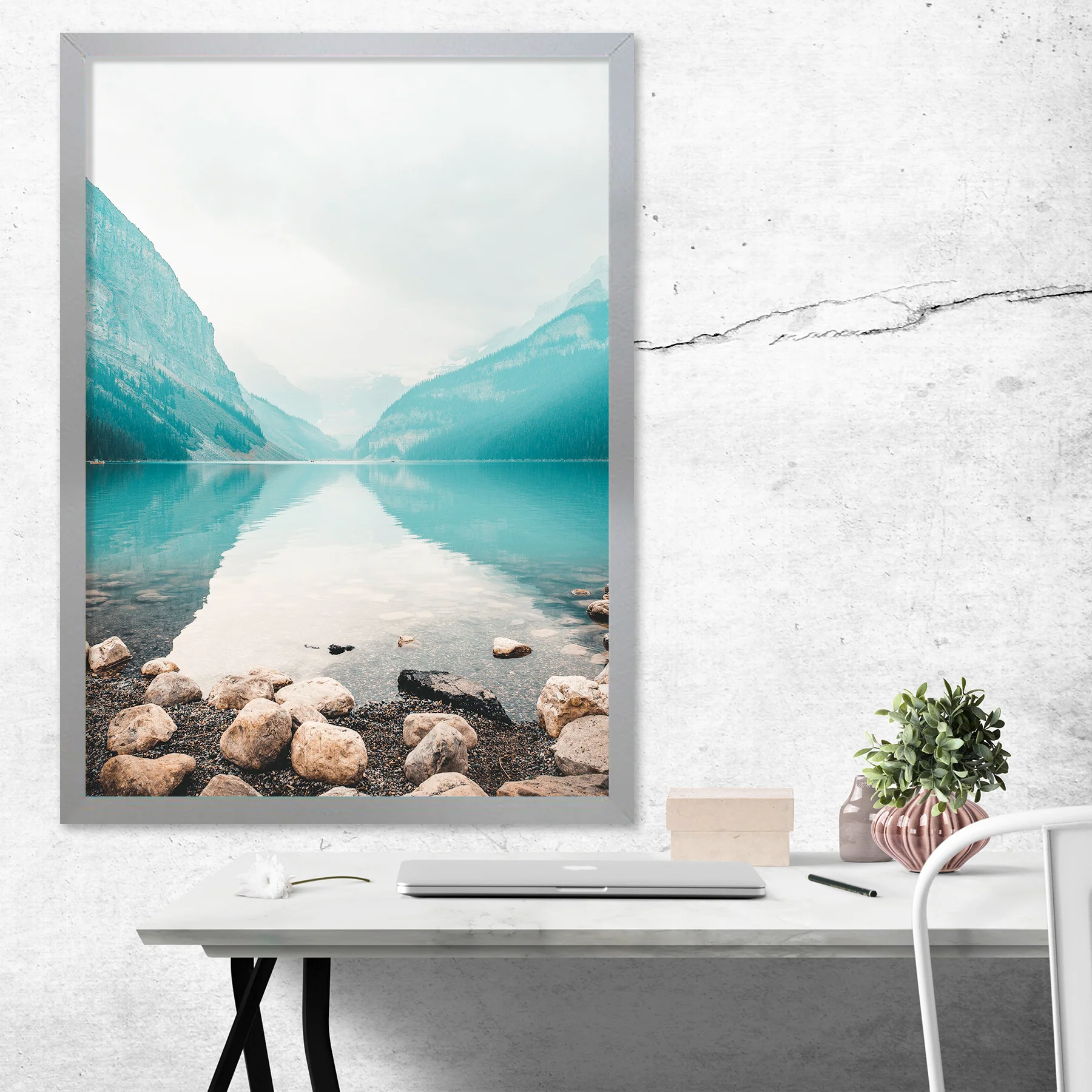 Posterrahmen 59,4 x 84 cm Din A1, Holzdekor silber - Image 8