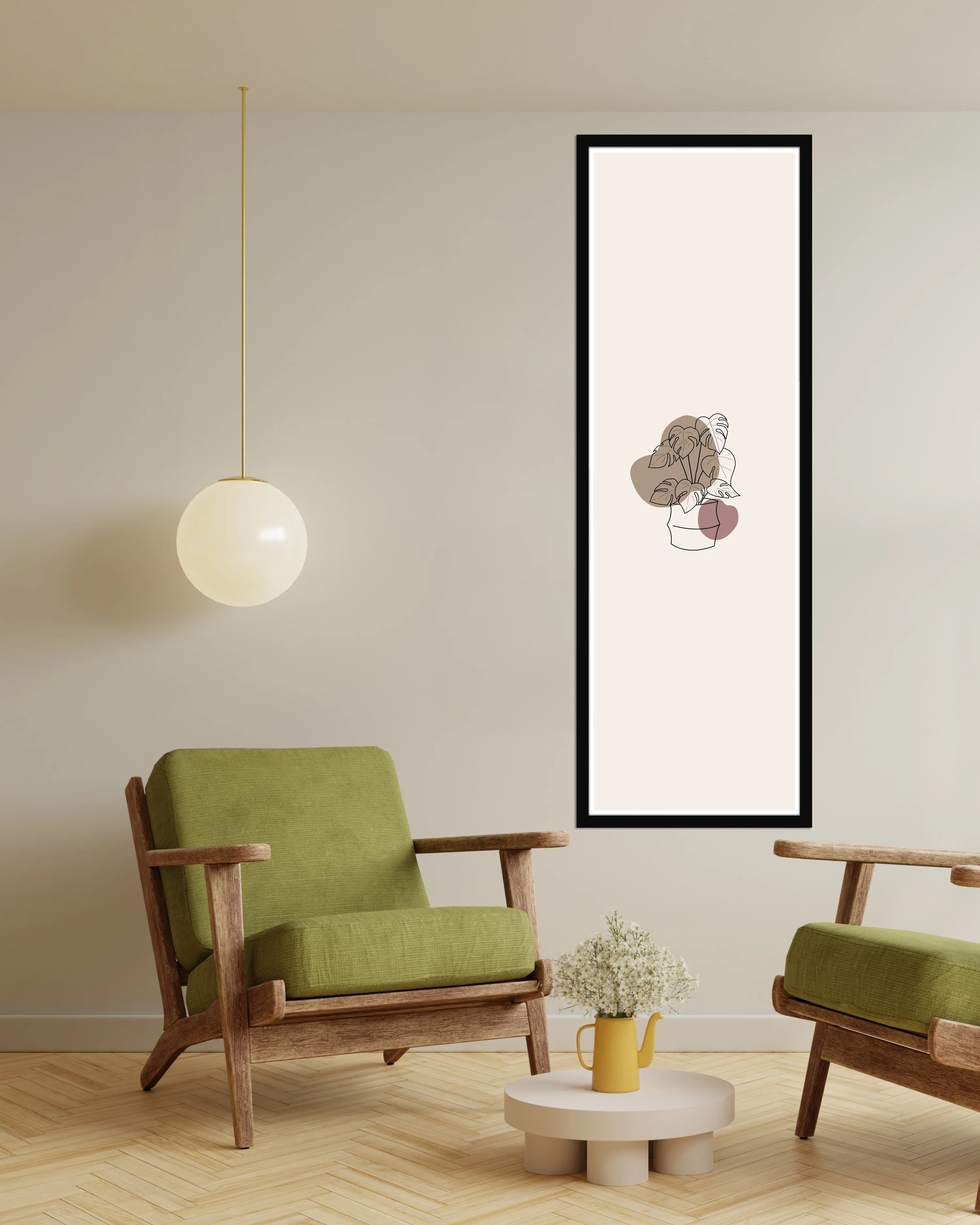 Posterrahmen 60 x 180cm Holzdekor schwarz, aus MDF - Image 7