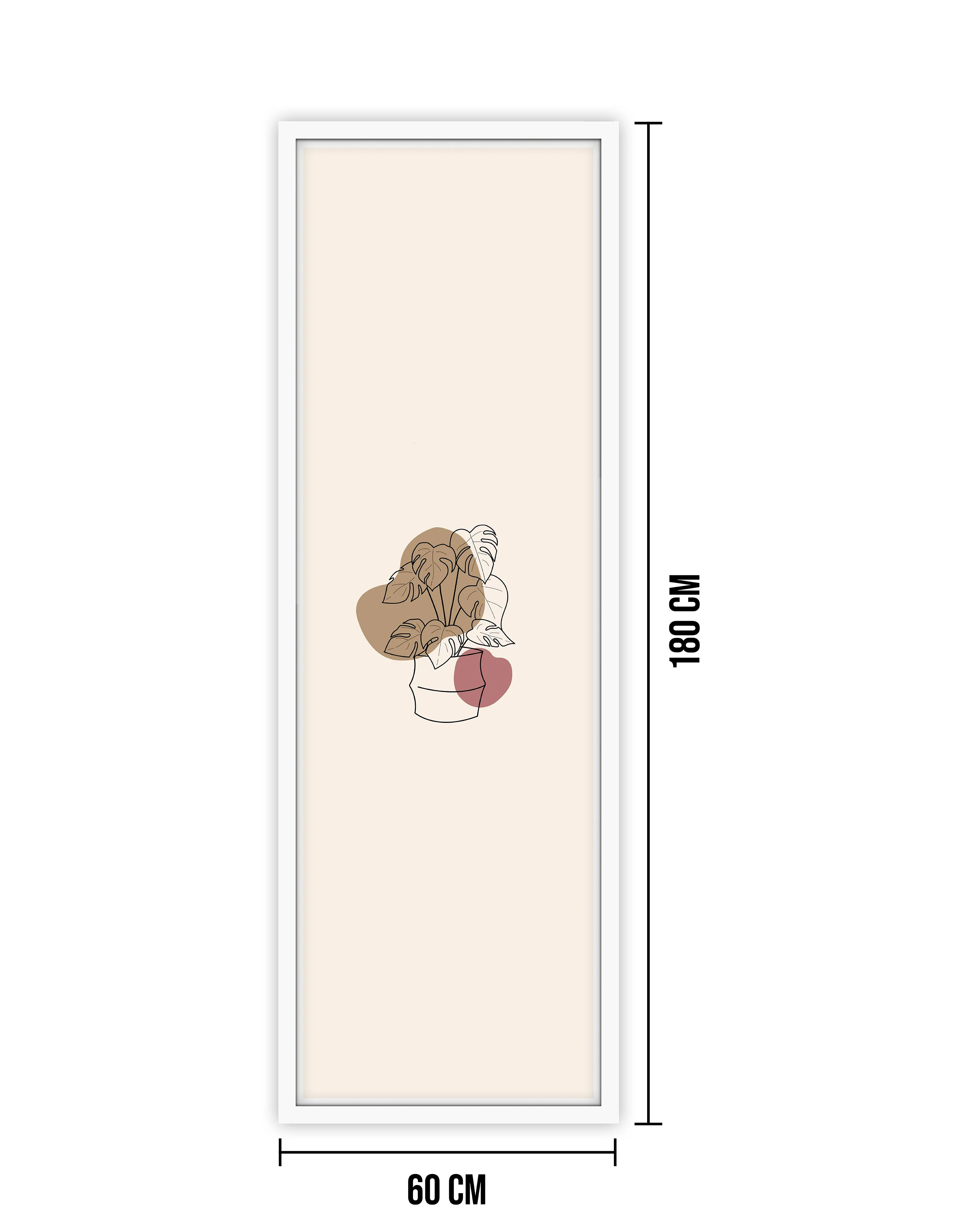 Posterrahmen 60 x 180cm Holzdekor weiß, aus MDF - Image 2