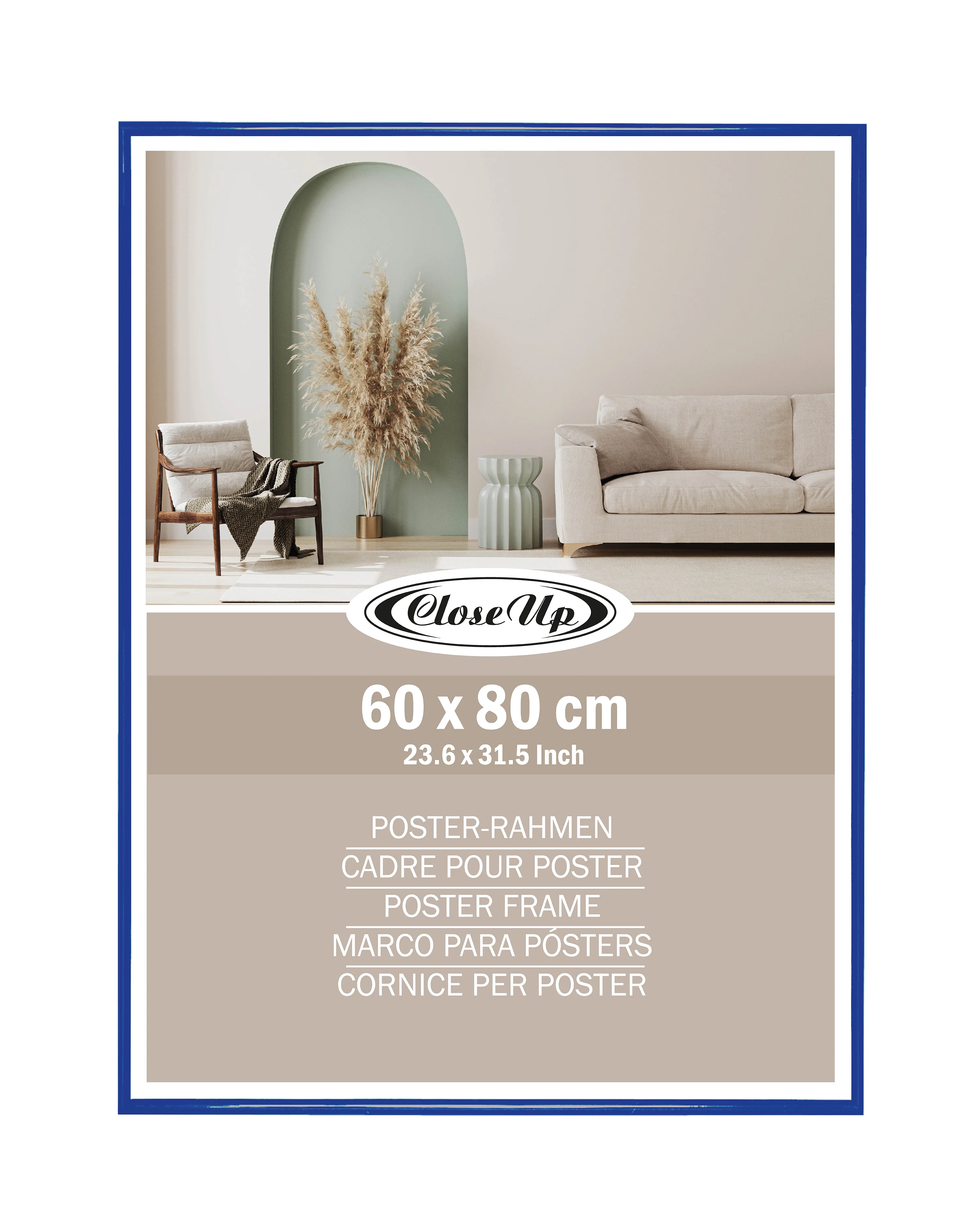 Posterrahmen 60 x 80 cm blau