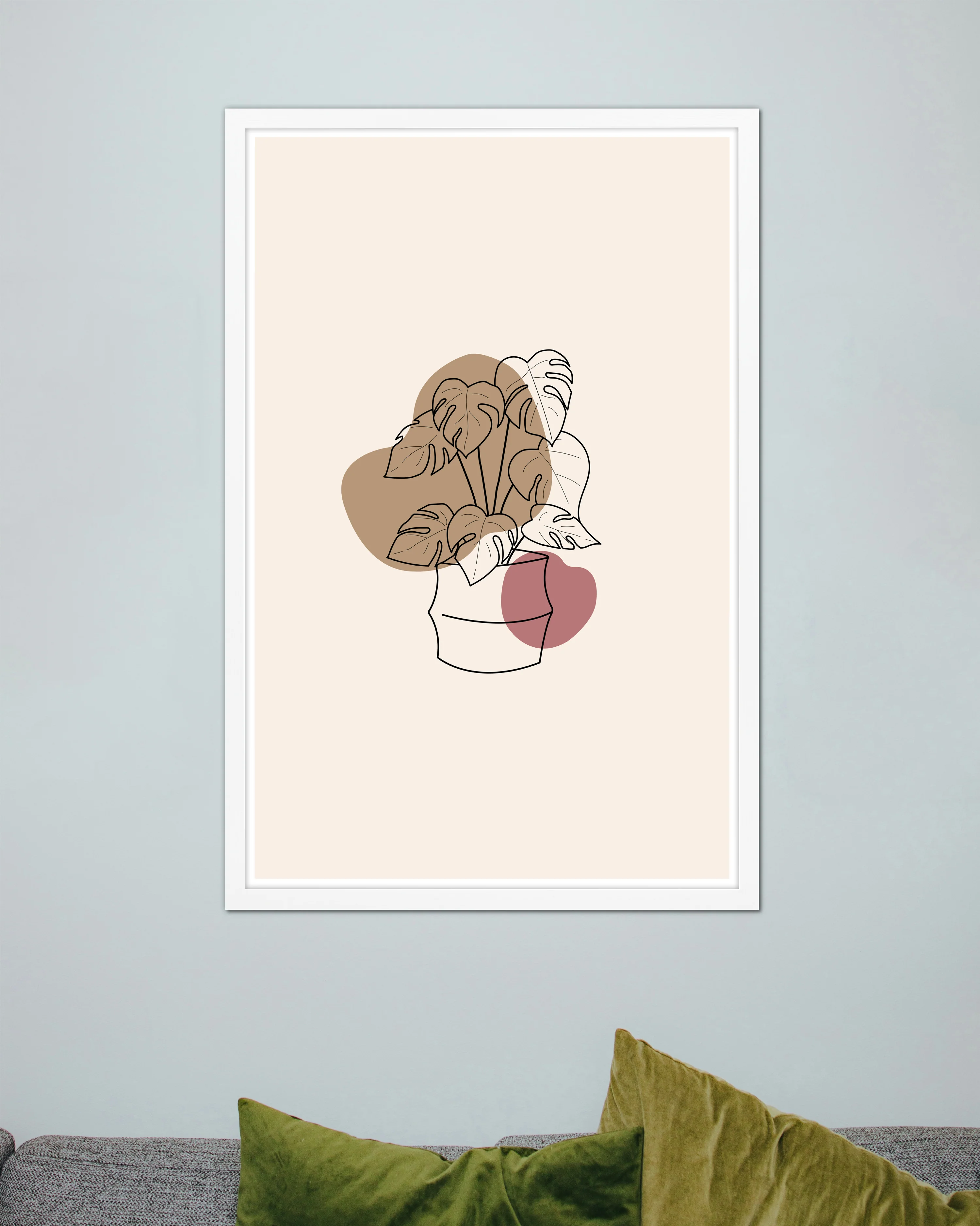 Posterrahmen 60 x 90 cm Holzdekor Weiß - Image 2