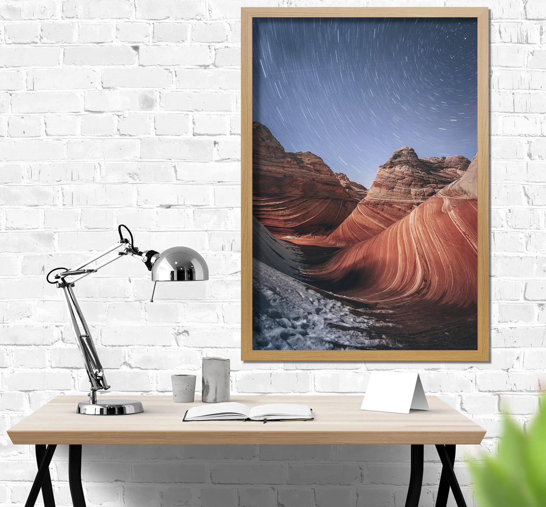 Posterrahmen 61 x 91,5 cm Holzdekor Buche hell Dekor - Image 2