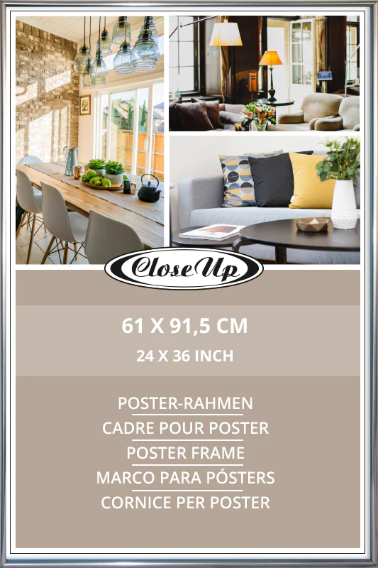 Posterrahmen 61 x 91,5 cm silber - Image 2