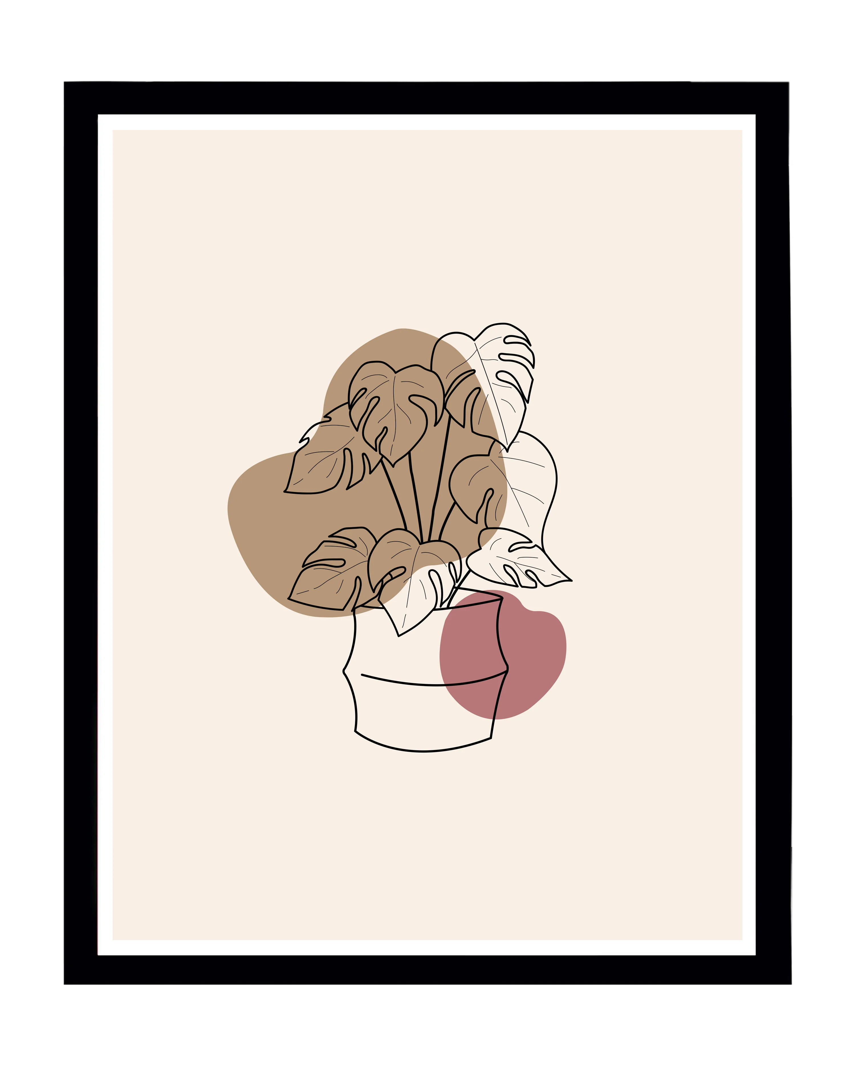 Posterrahmen 80 x 100 cm Holzdekor Schwarz