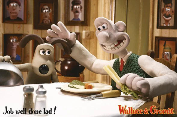 Postkarte Wallace & Gromit the Curse of the Were-Rabbit