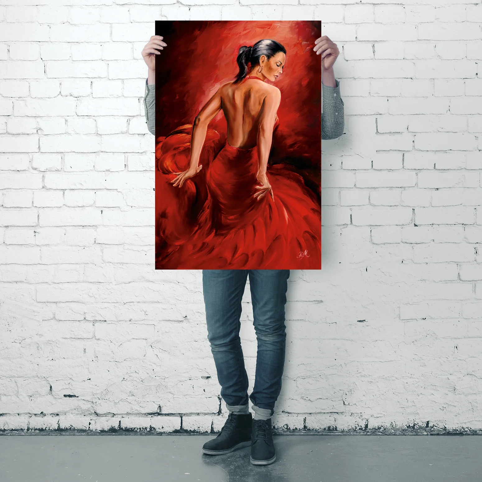 Red Dancer Poster R. Magrini Flamenco - Image 4