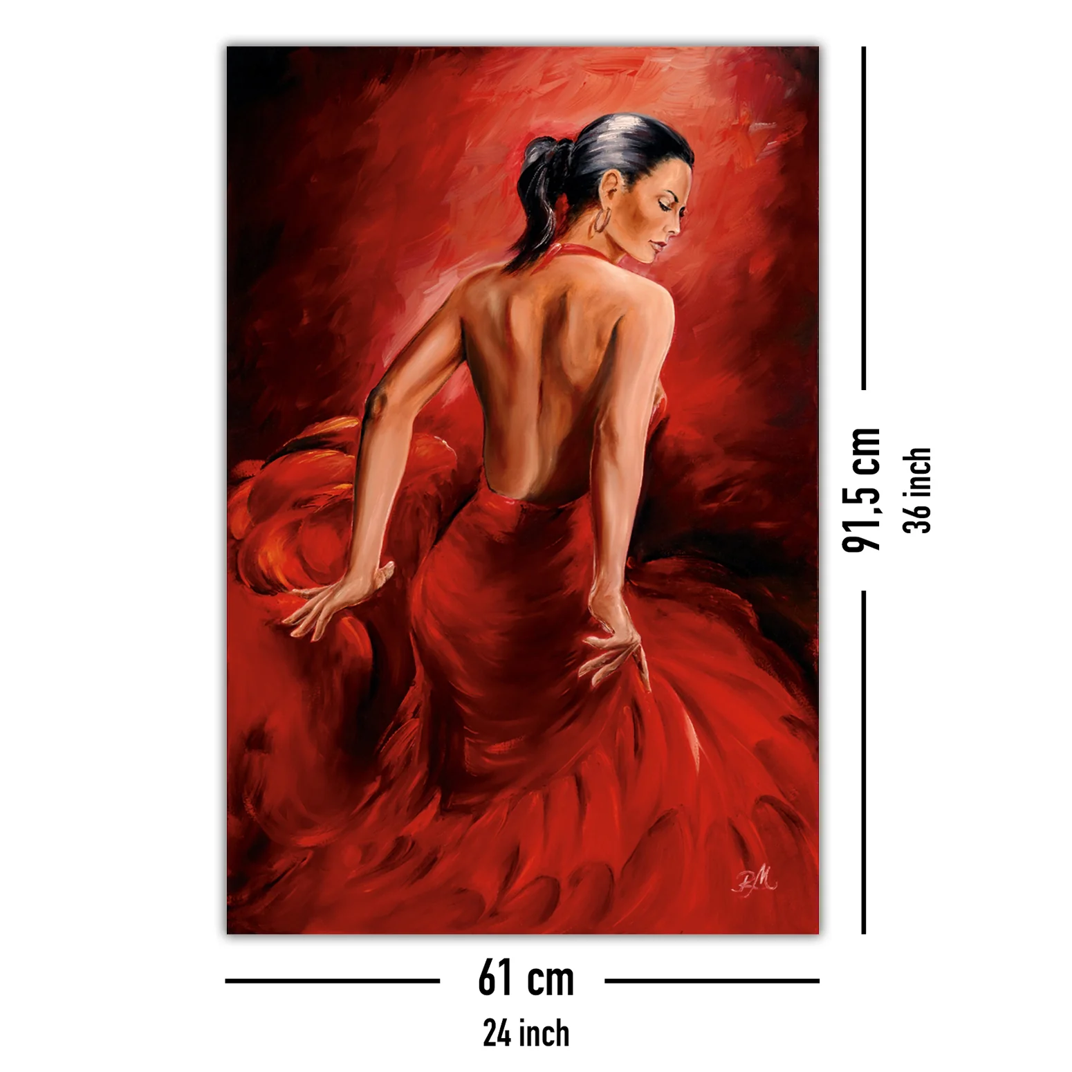 Red Dancer Poster R. Magrini Flamenco - Image 5